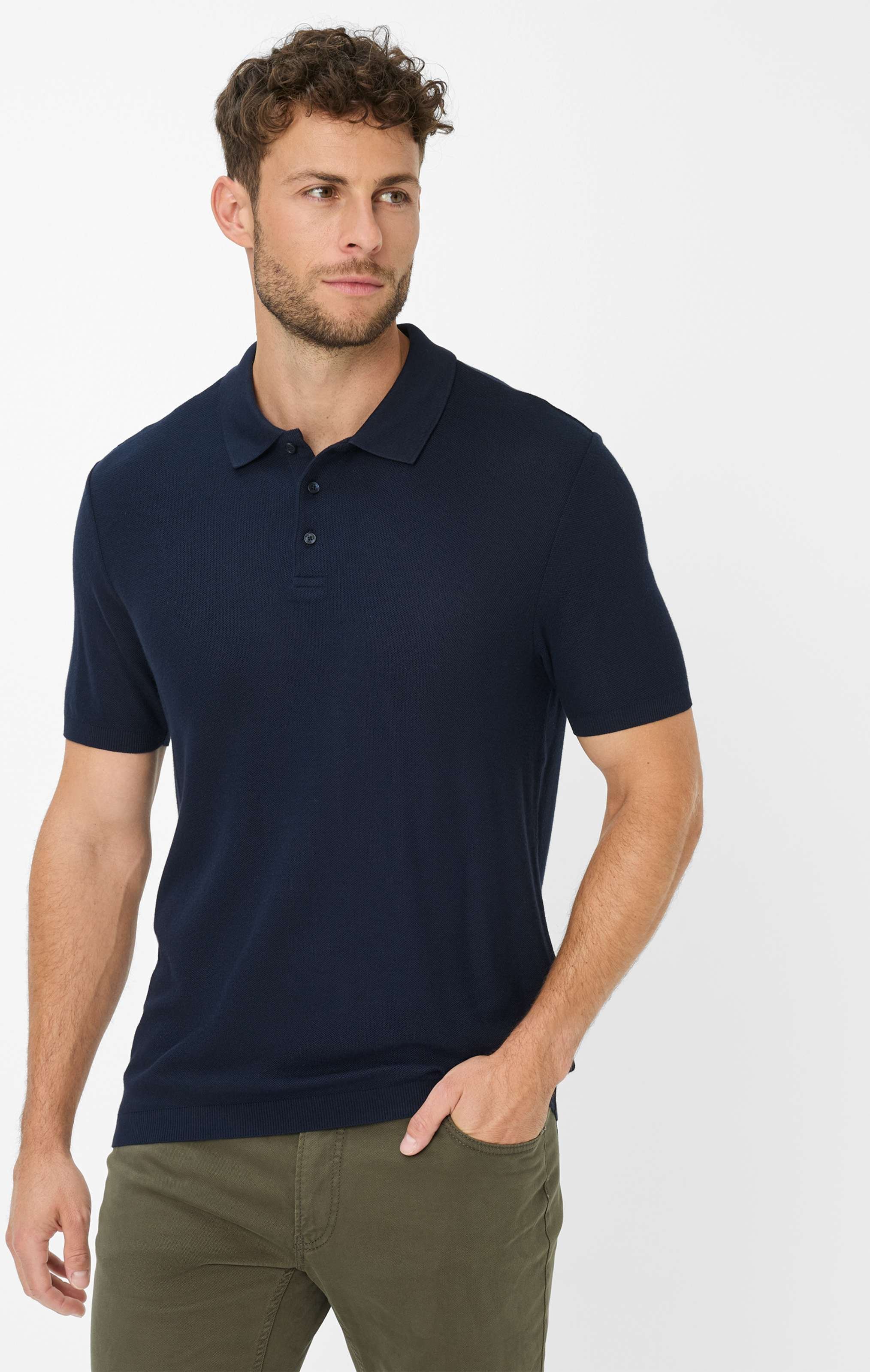 Brax Herren Polo Style PARVIS navy, dunkelblau, Gr. S