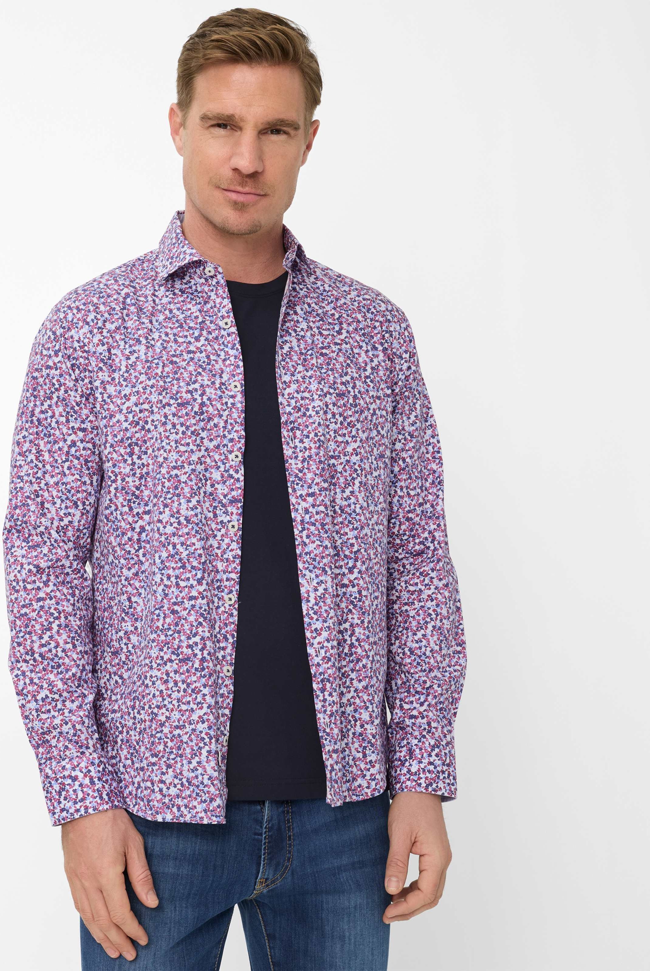 Brax Herren Hemd Style HAROLD magenta, dunkelrot, Gr. XXXL