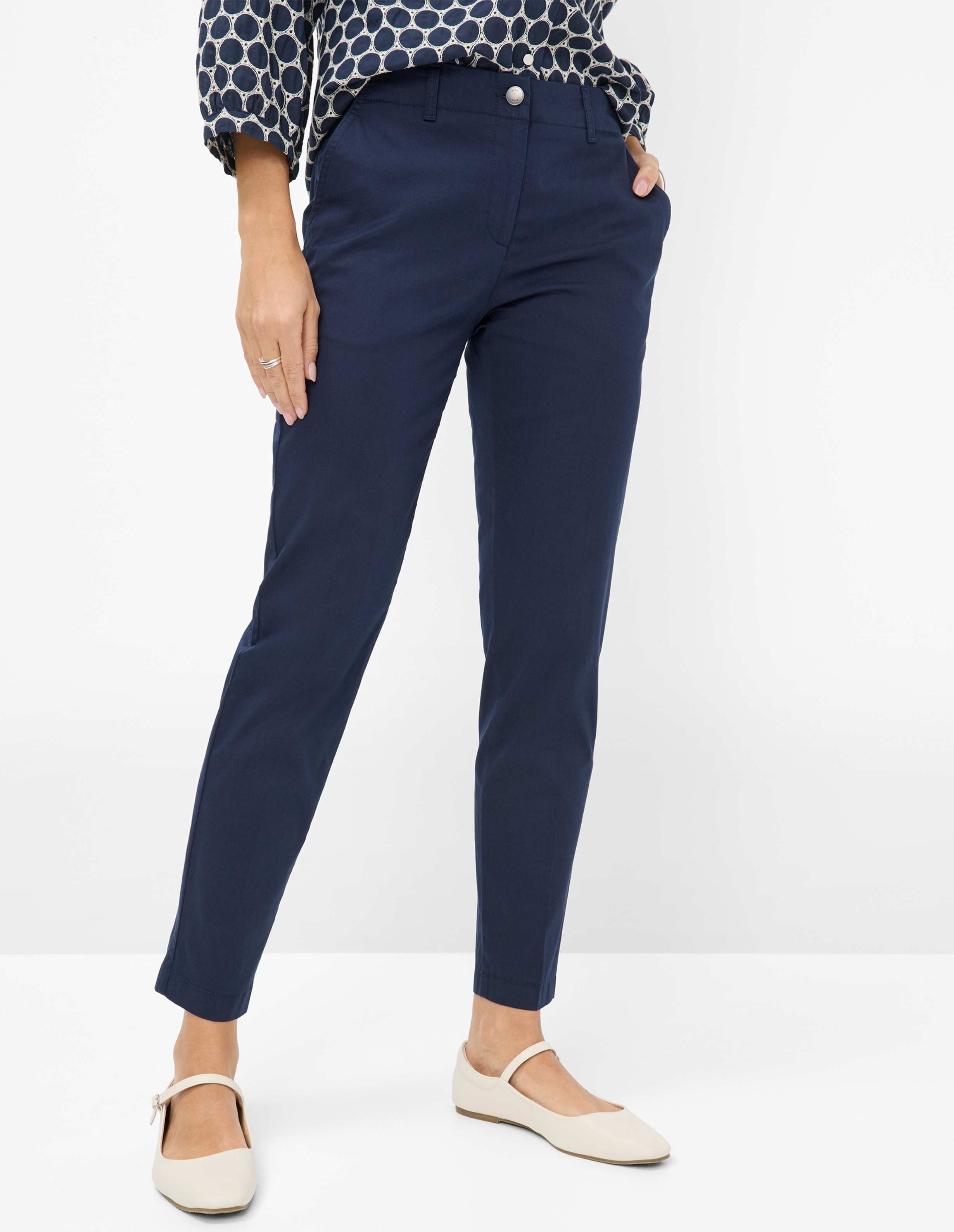 Brax Damen Chino Style MARON S NAVY, dunkelblau, Gr. 42