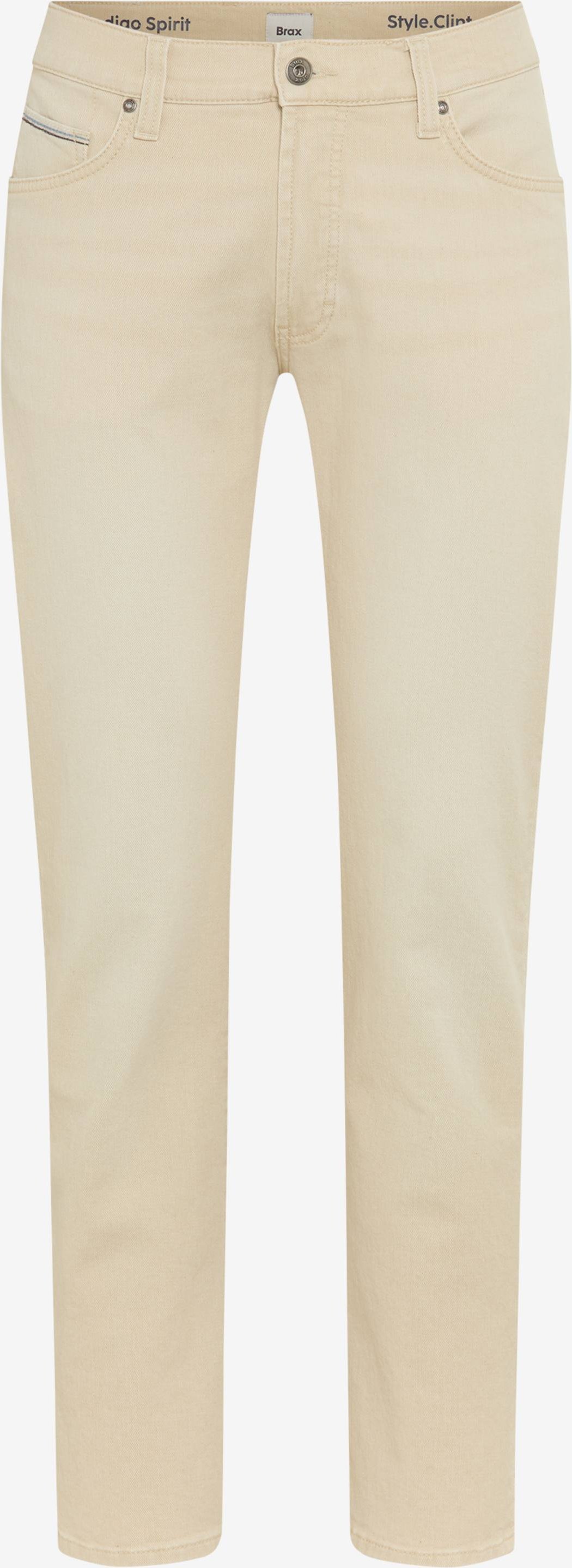 Brax Herren Five-Pocket-Hose Style CLINT WHITE SAND, denim hellbeige, Gr. 35/34