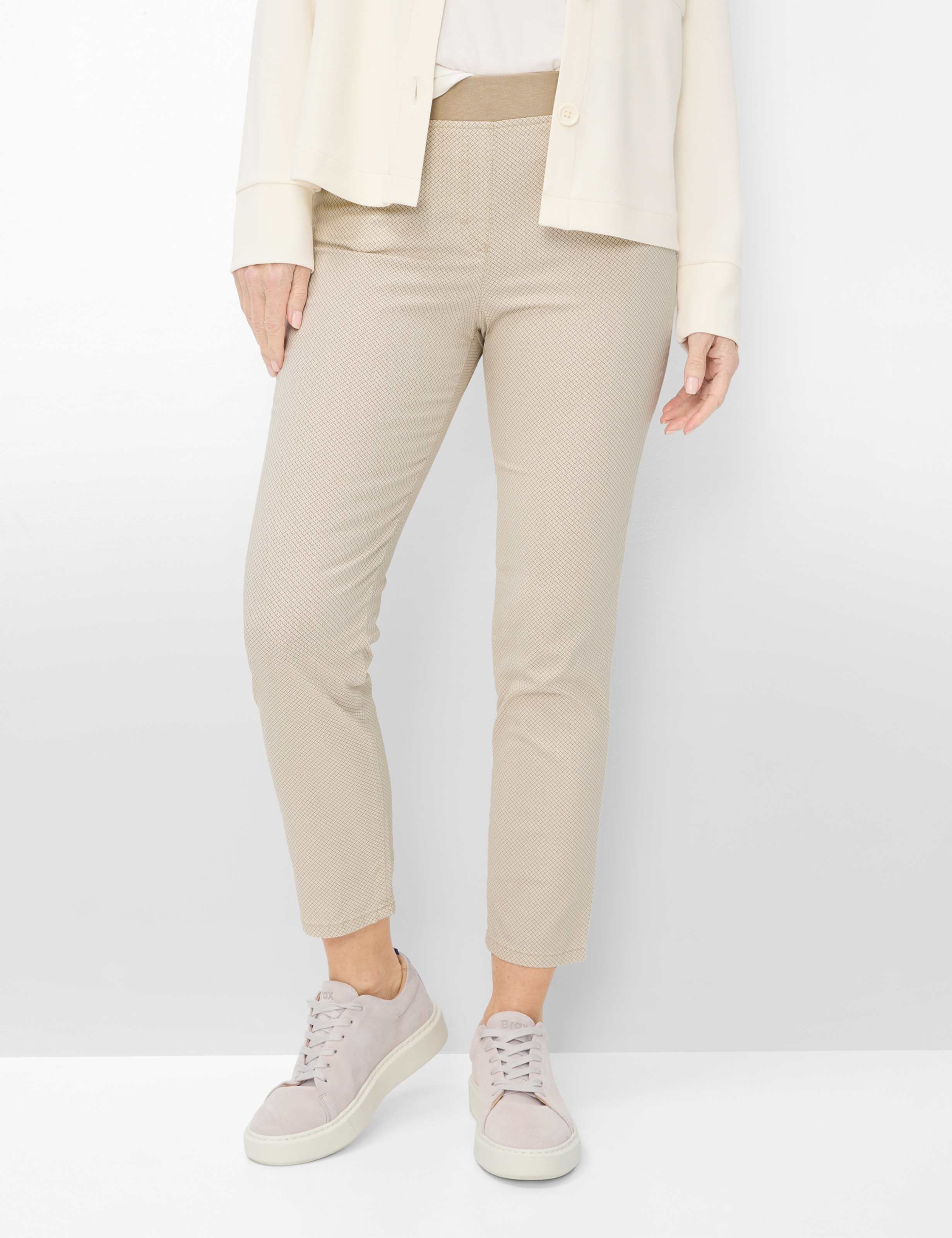 Raphaela by Brax Damen Hose Style PAMINA 6/8 SAND, hellbeige, Gr. 50