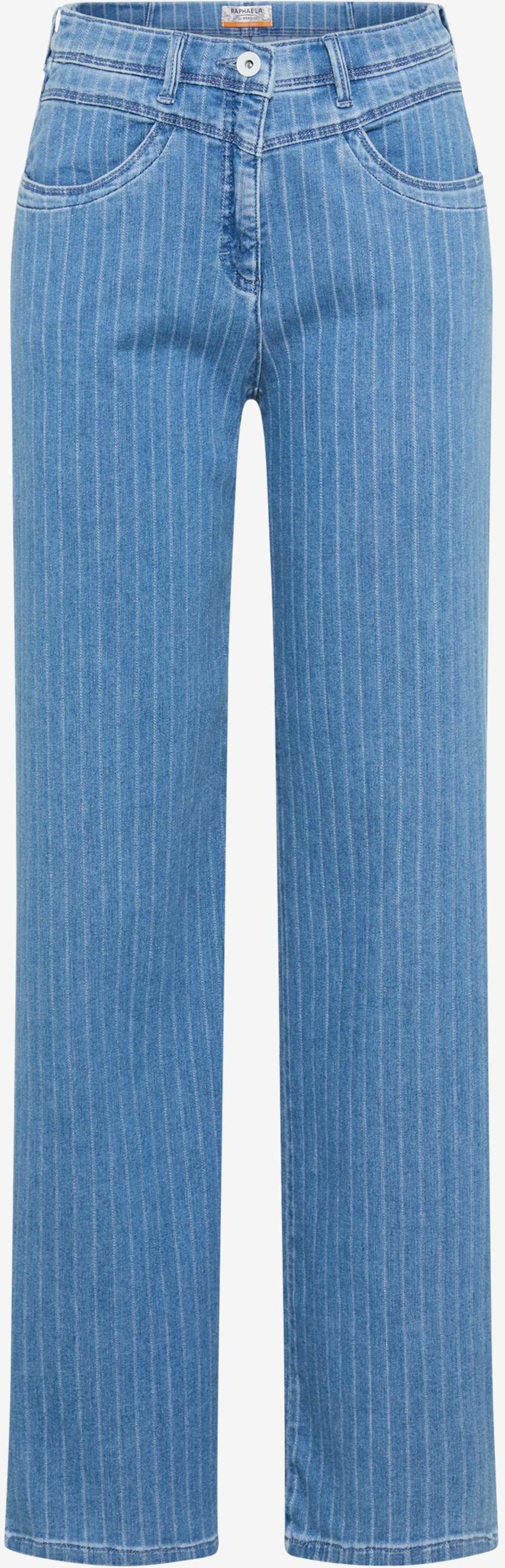 Thumbnail - Raphaela by Brax Damen Palazzohose Style LAURA FLARED BLEACHED, denim hellblau, Gr. 44K