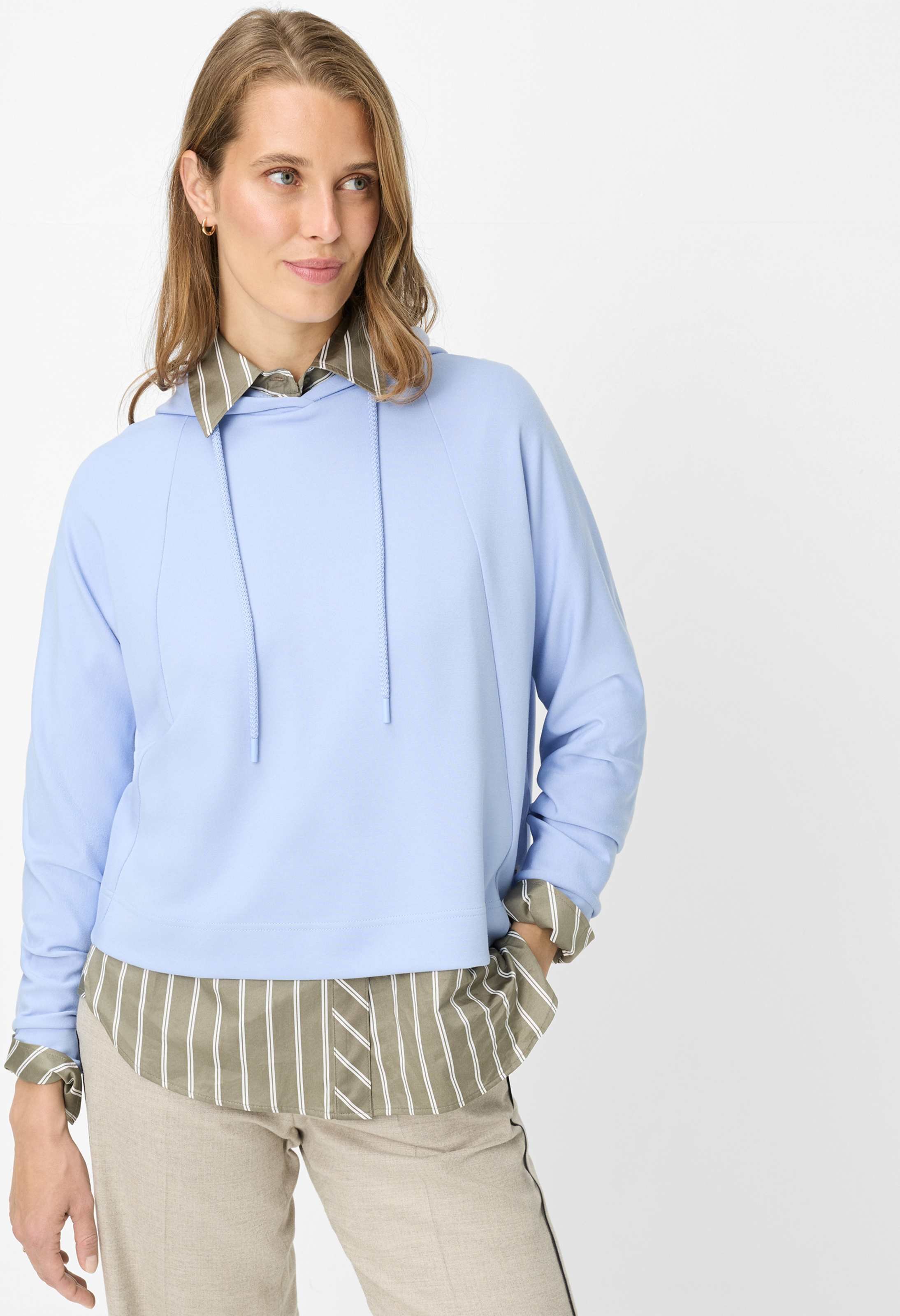 Brax Damen Sweatshirt Style BECA L lavender blue, hellblau, Gr. 46