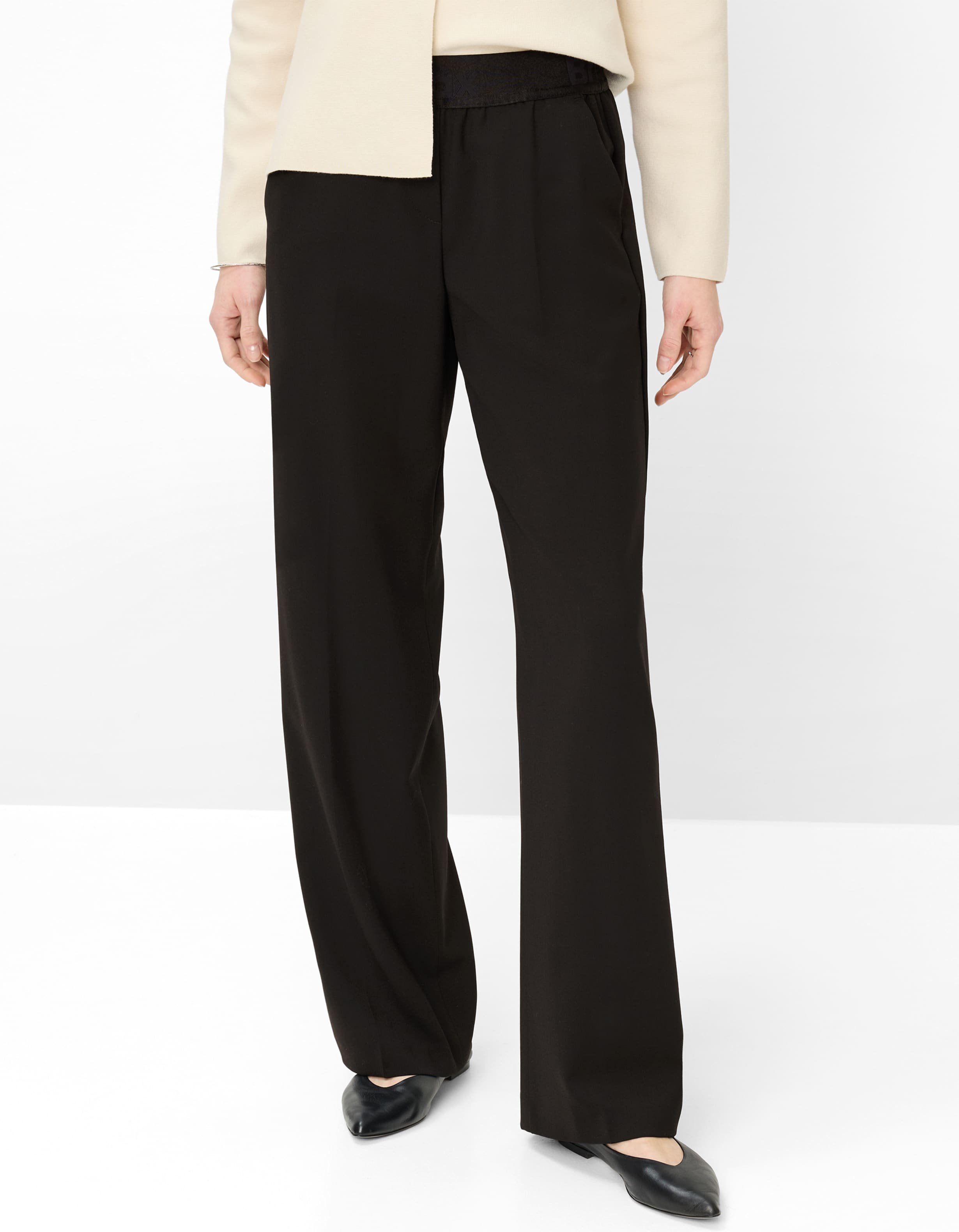 Brax Damen Palazzohose Style MAINE BLACK, schwarz, Gr. 42L