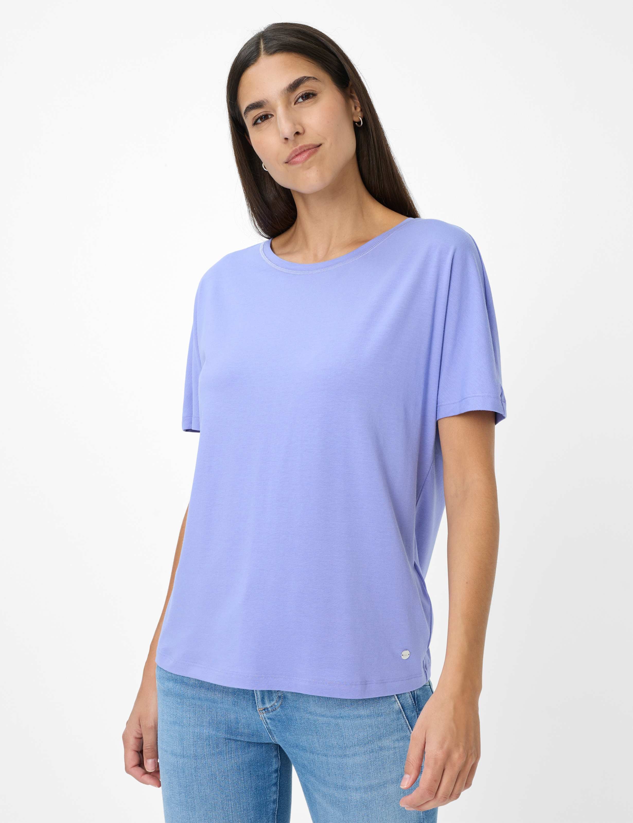 Thumbnail - Brax Damen Shirt Style CAELEN S violet storm, lila, Gr. 34