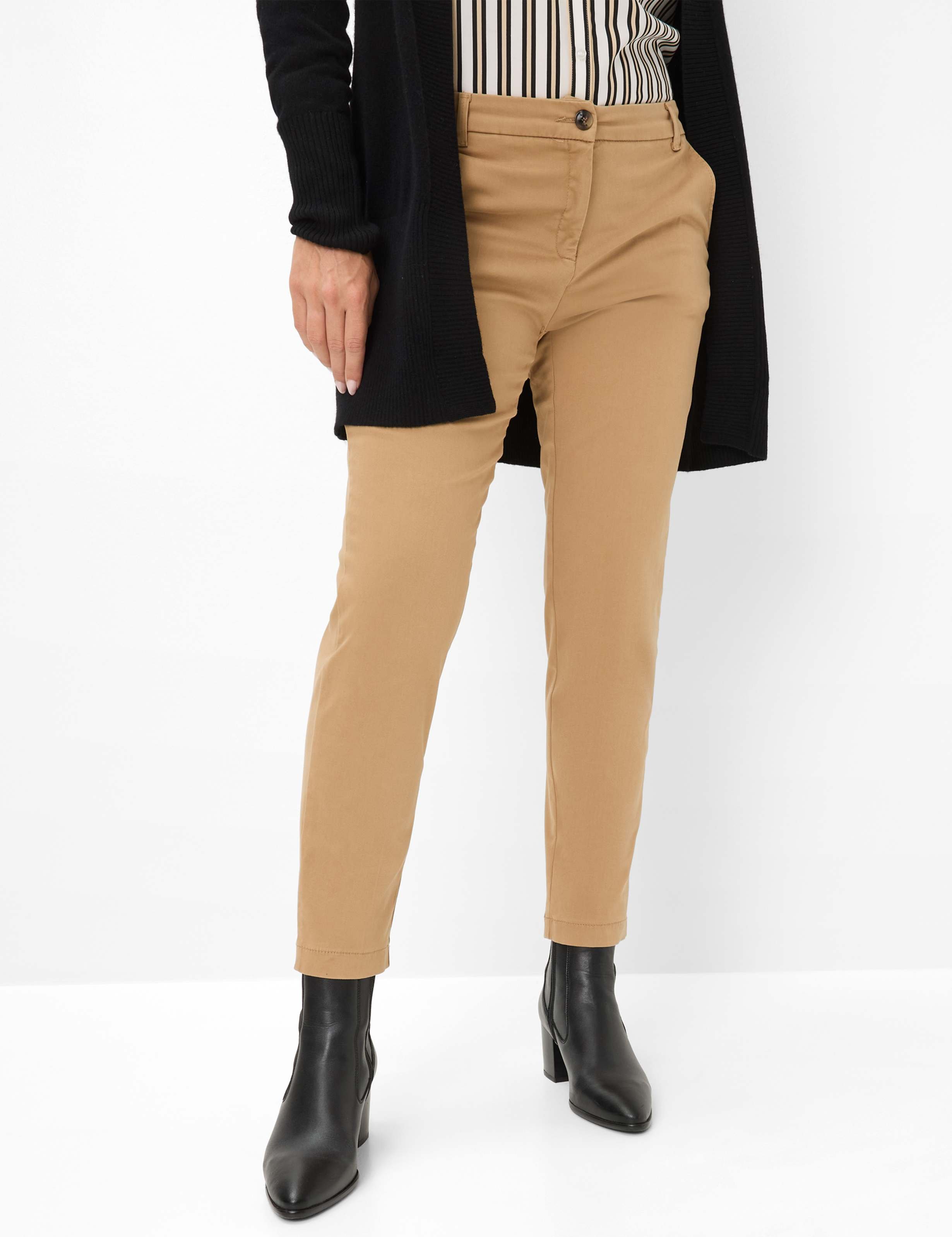 Brax Damen Chino Style MARON S MUSCAT, hellbraun, Gr. 34