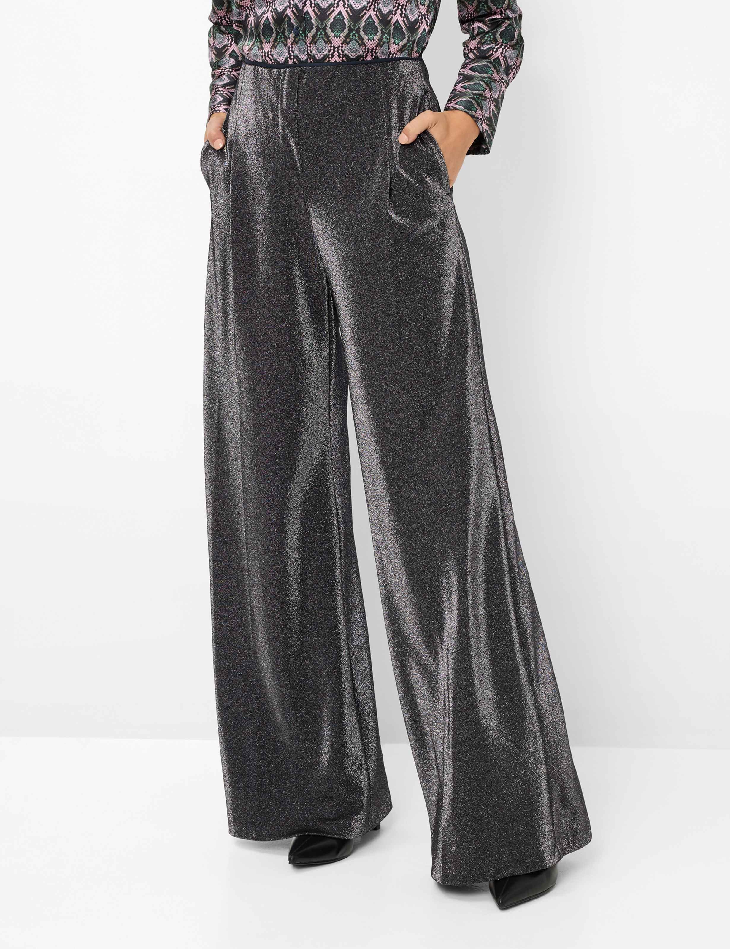 Brax Damen Palazzohose Style MARLENE MIDNIGHT BLUE, dunkelblau, Gr. 40K