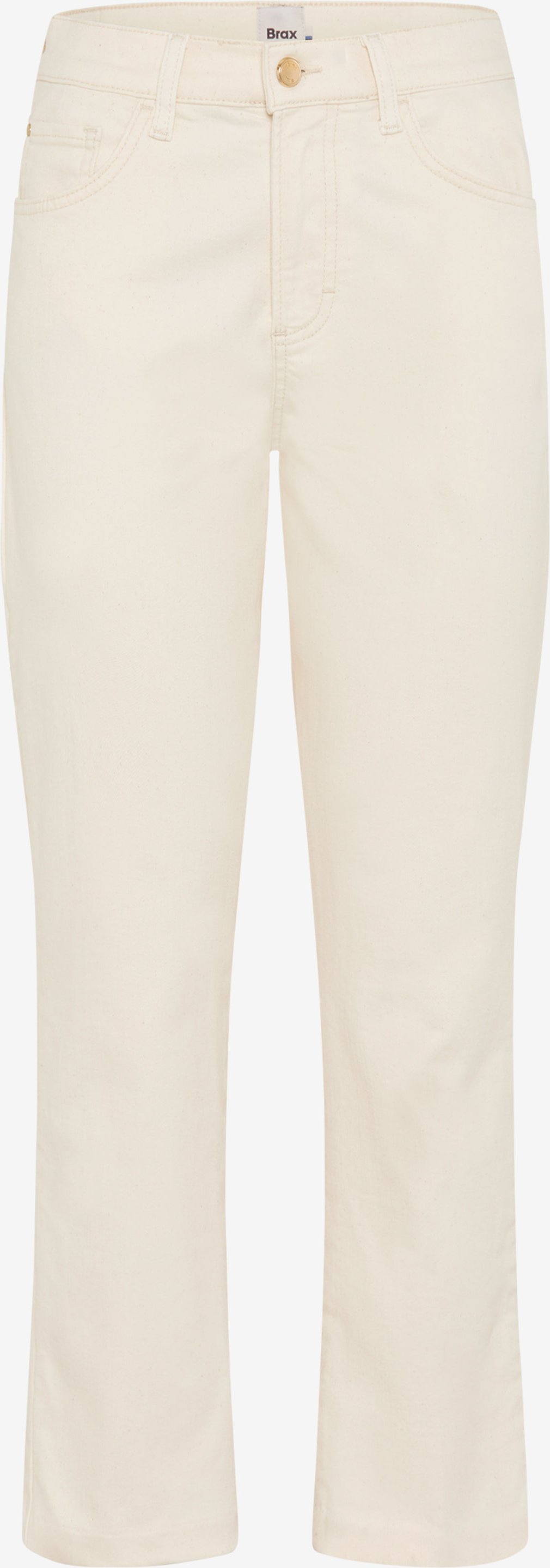 Brax Damen Five-Pocket-Hose Style MAY S SOFT ECRU, denim cremeweiß, Gr. 34K