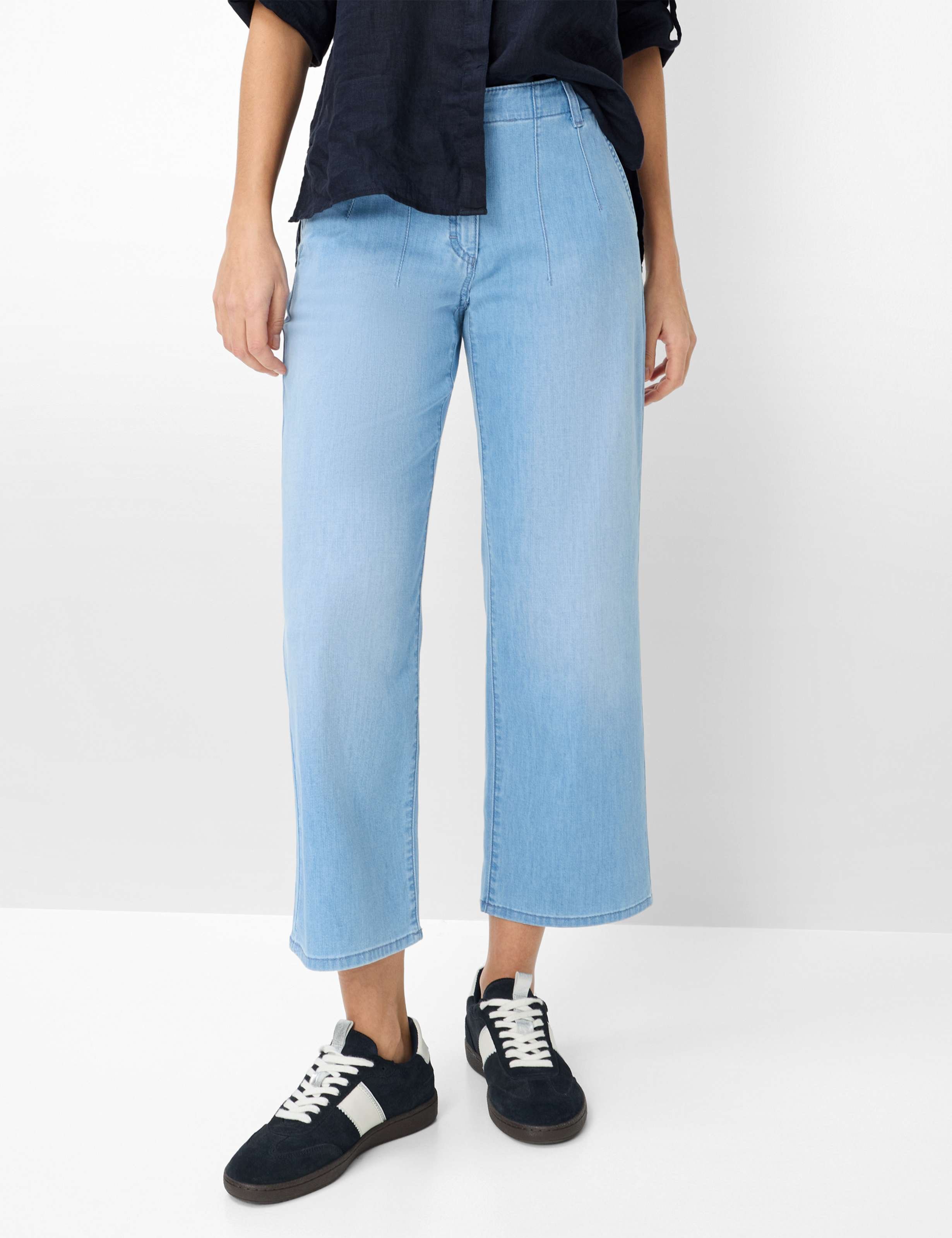 Brax Damen Culotte Style MAINE S USED LIGHT BLUE, denim hellblau, Gr. 42