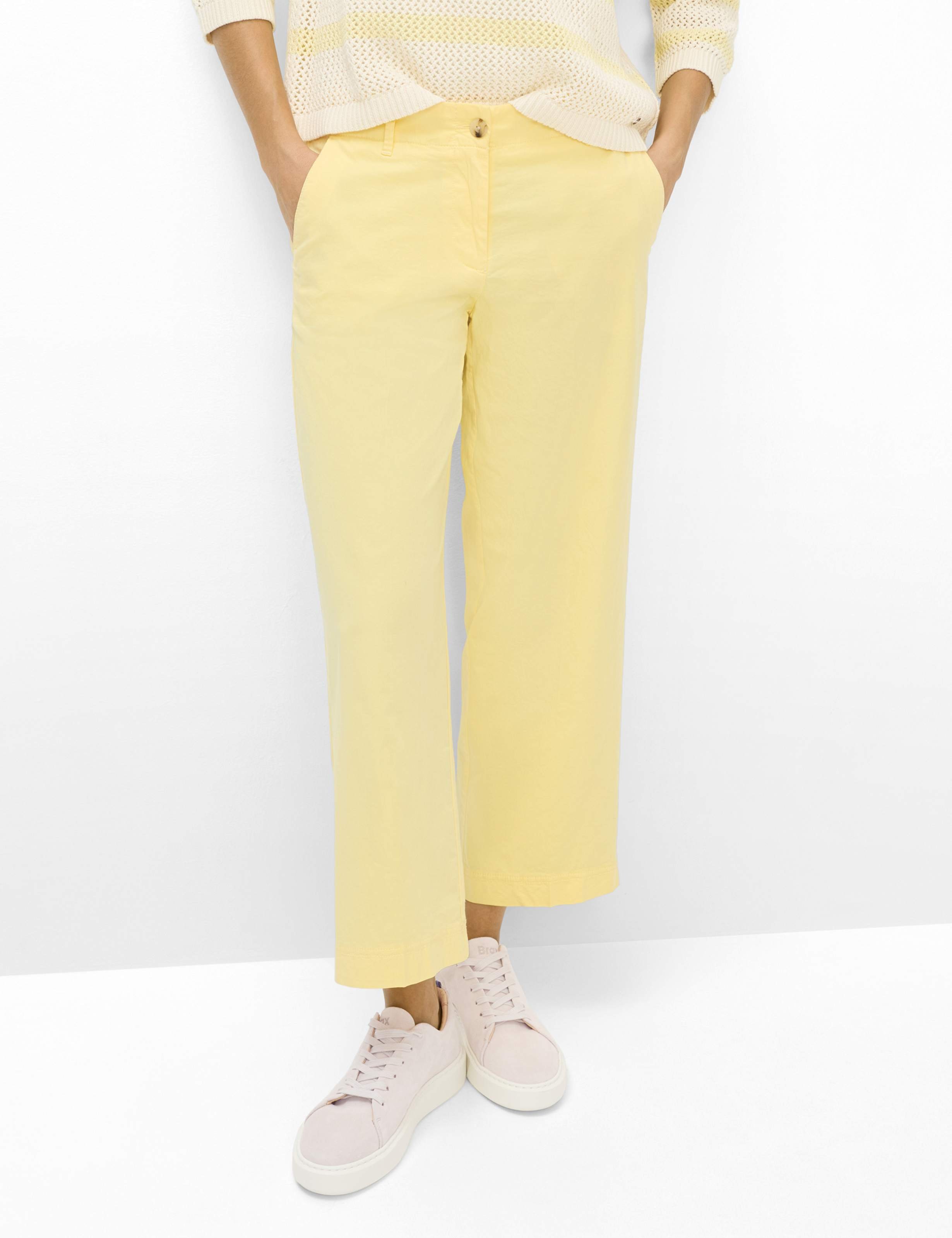 Brax Damen Culotte Style MAINE S BUTTERCUP, hellgelb, Gr. 40