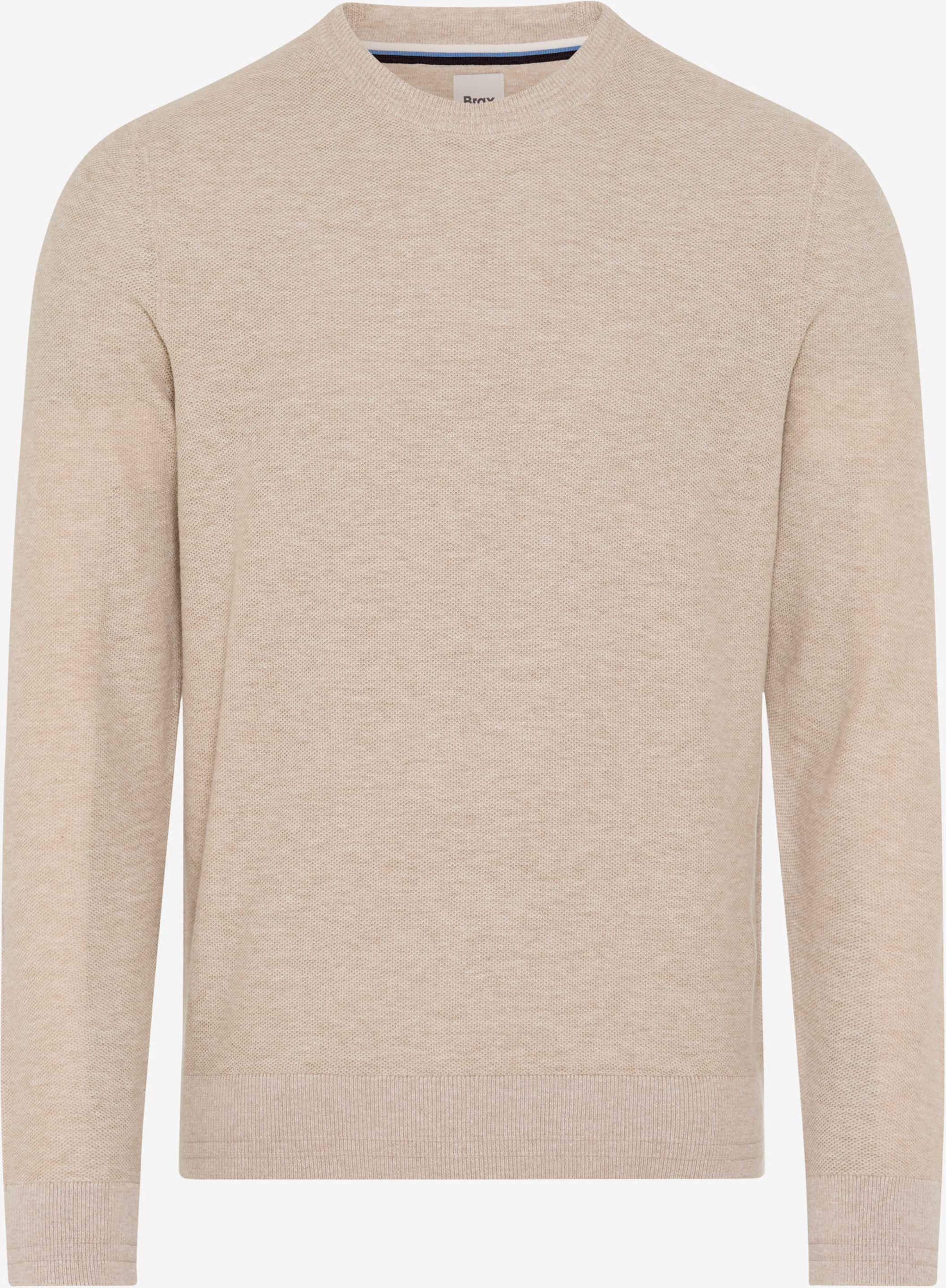 Brax Herren Strickpullover Style RICK beach, Beige, Gr. XS