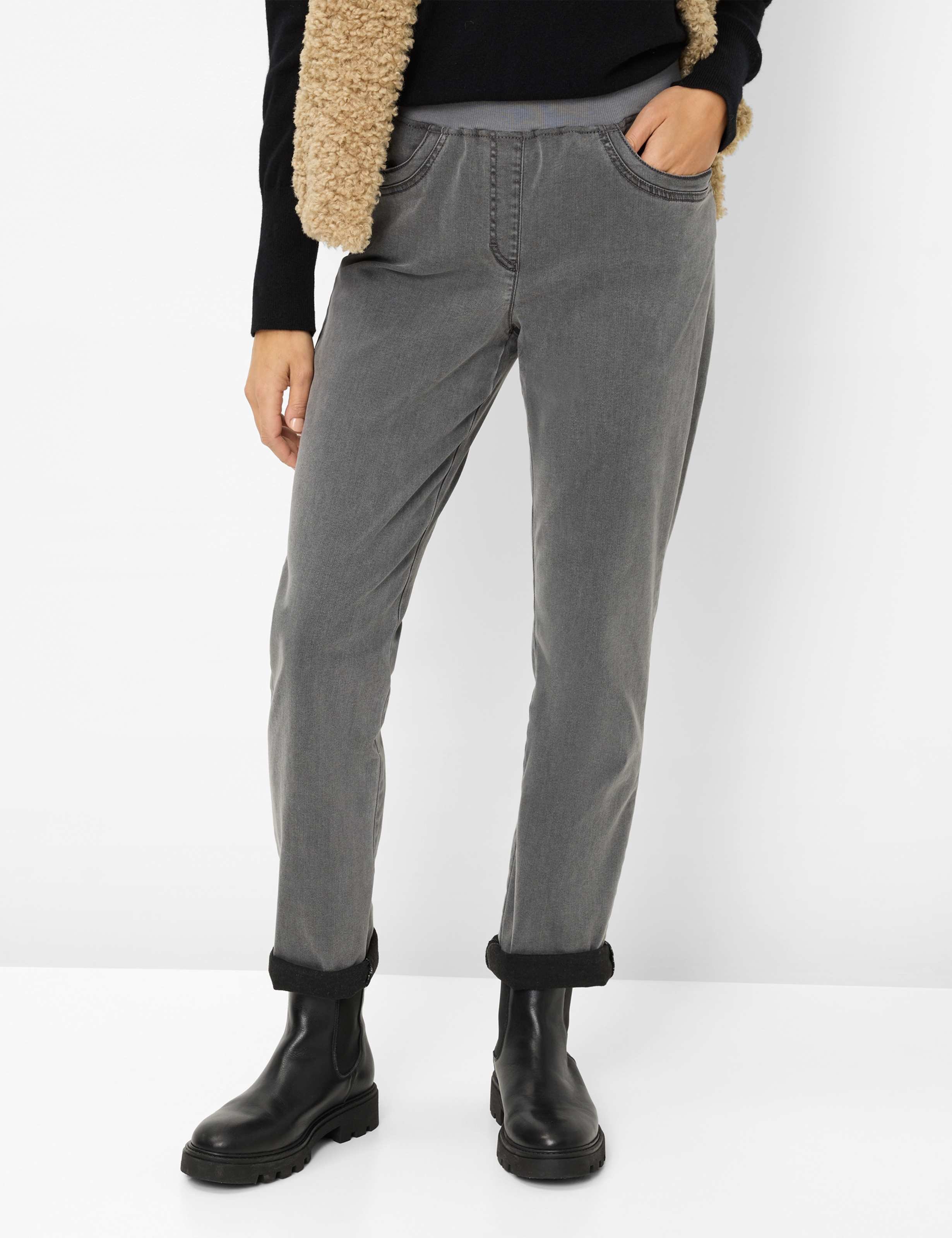 Raphaela by Brax Damen Schlupfhose Style PAMINA GREY, grau, Gr. 36