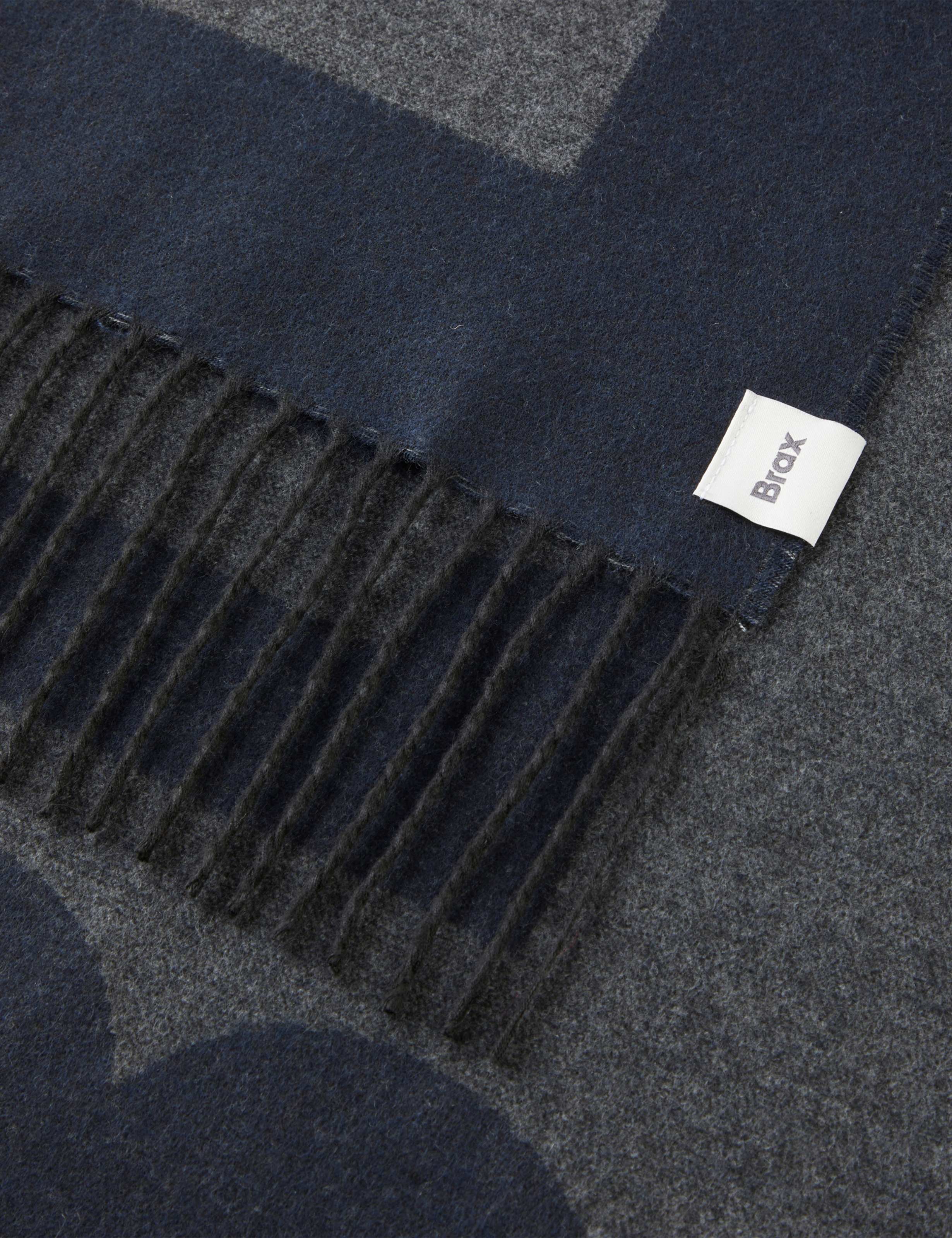 Brax Herren Schal Style QUARTO navy, dunkelblau, Gr. 0SIZE