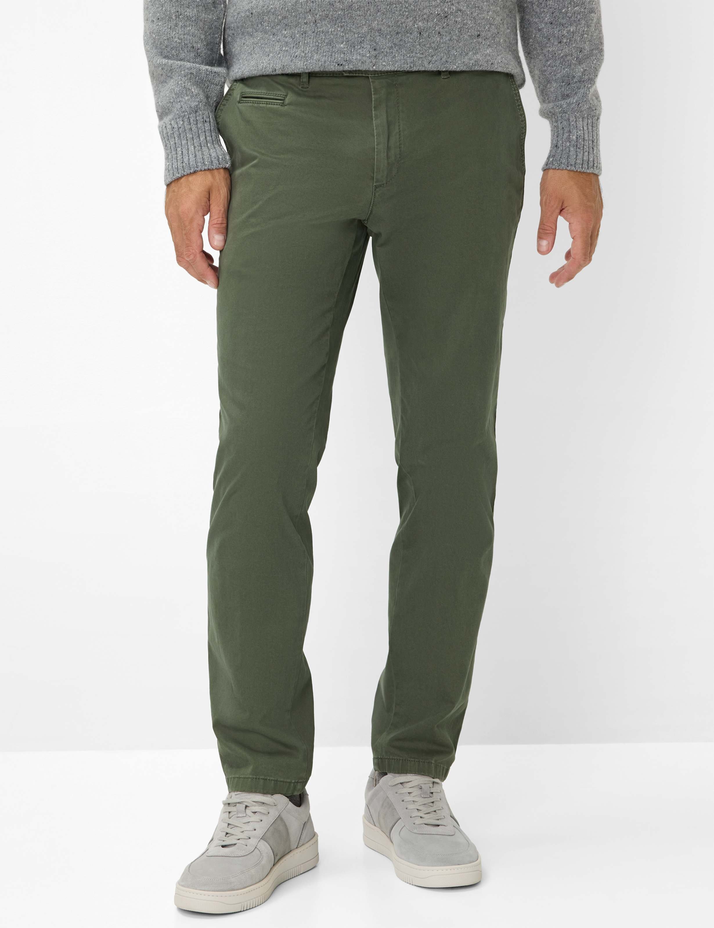 Brax Herren Flatfronthose Style EVEREST DEEP JUNGLE, dunkelgrün, Gr. 46