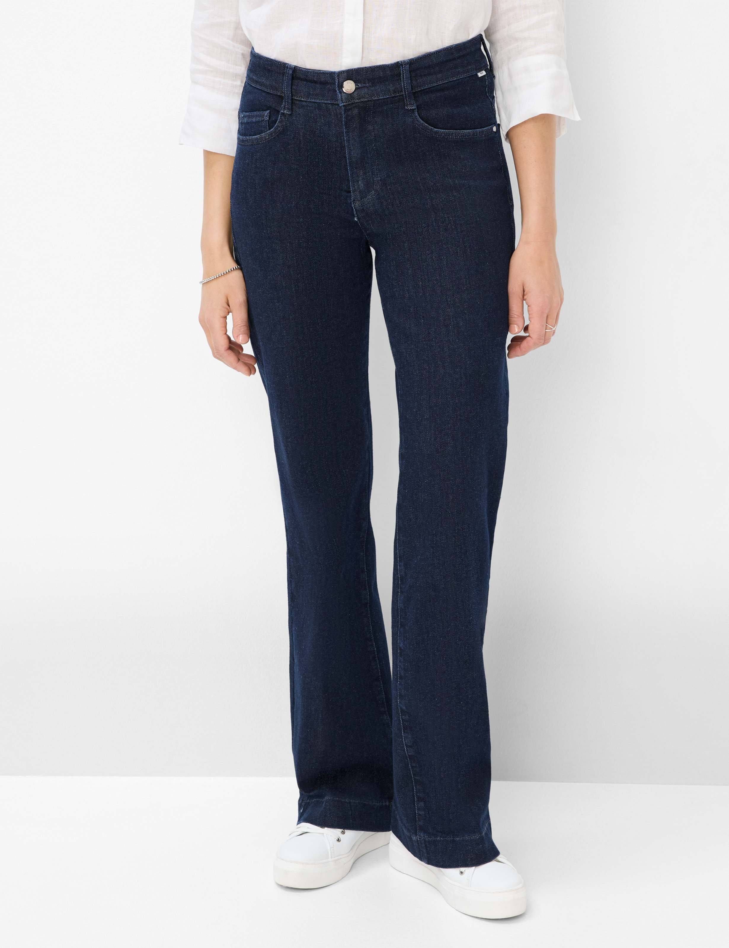 Thumbnail - Brax Damen Five-Pocket-Hose Style MAINE CLEAN DARK BLUE, denim dunkelblau, Gr. 36K