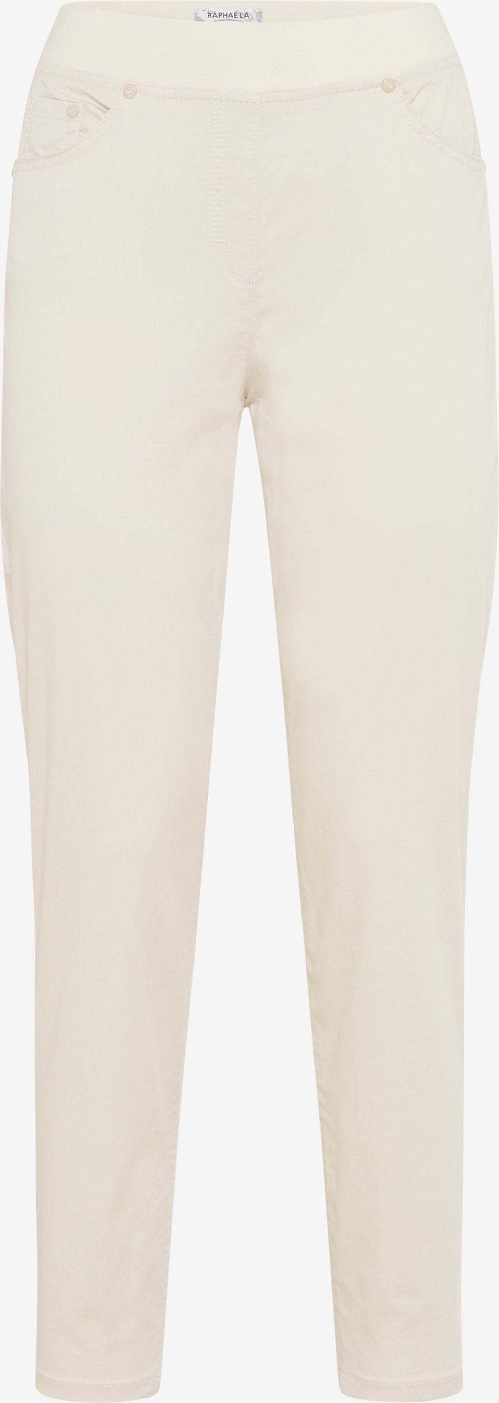 Raphaela by Brax Damen Five-Pocket-Hose Style PAMINA 6/8 LINEN, hellbeige, Gr. 42K