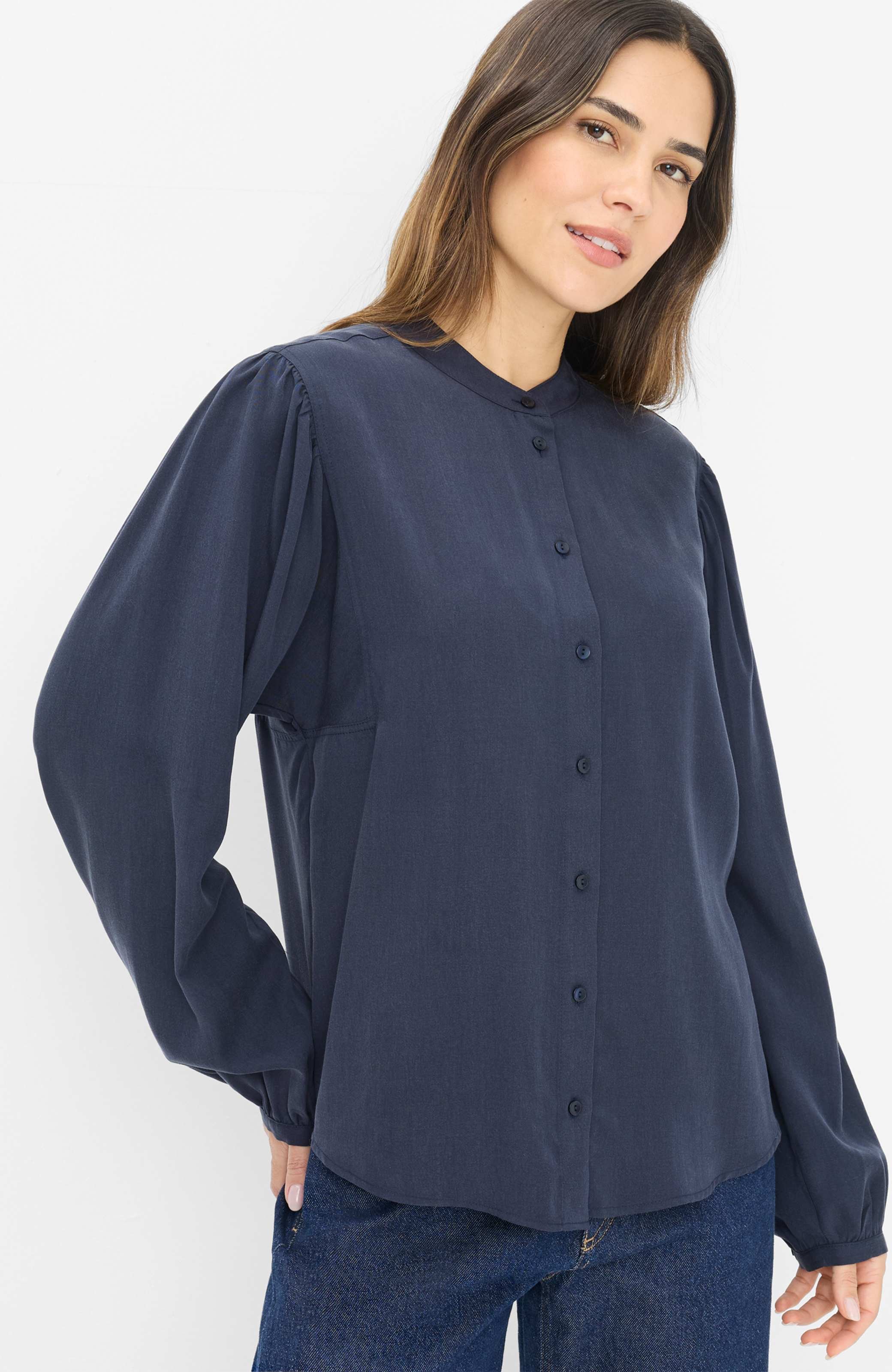 Thumbnail - Brax Damen Bluse Style VALERIA navy, dunkelblau, Gr. 44