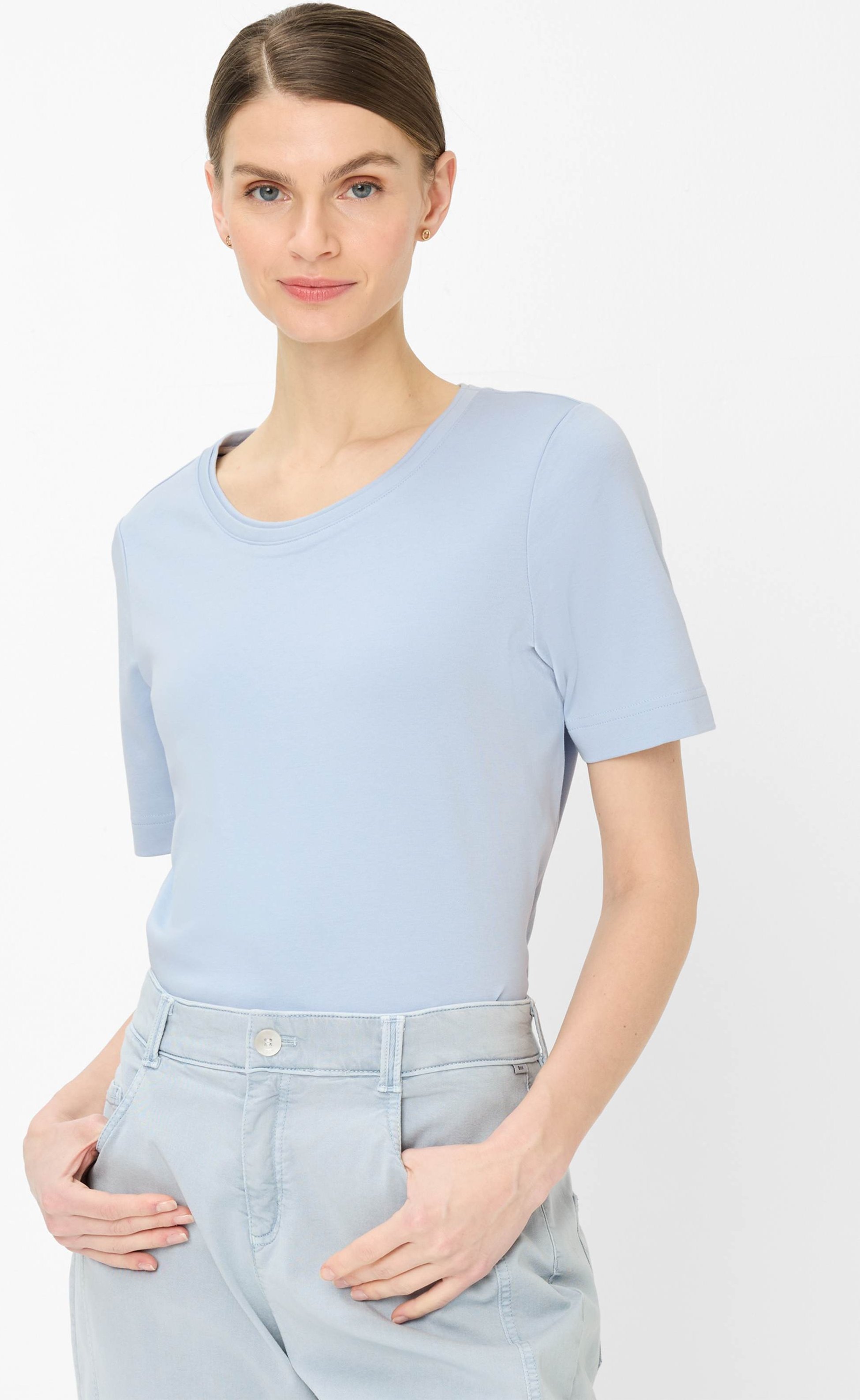 Brax Damen Shirt Style CIRA S vintage blue, hellblau, Gr. 40