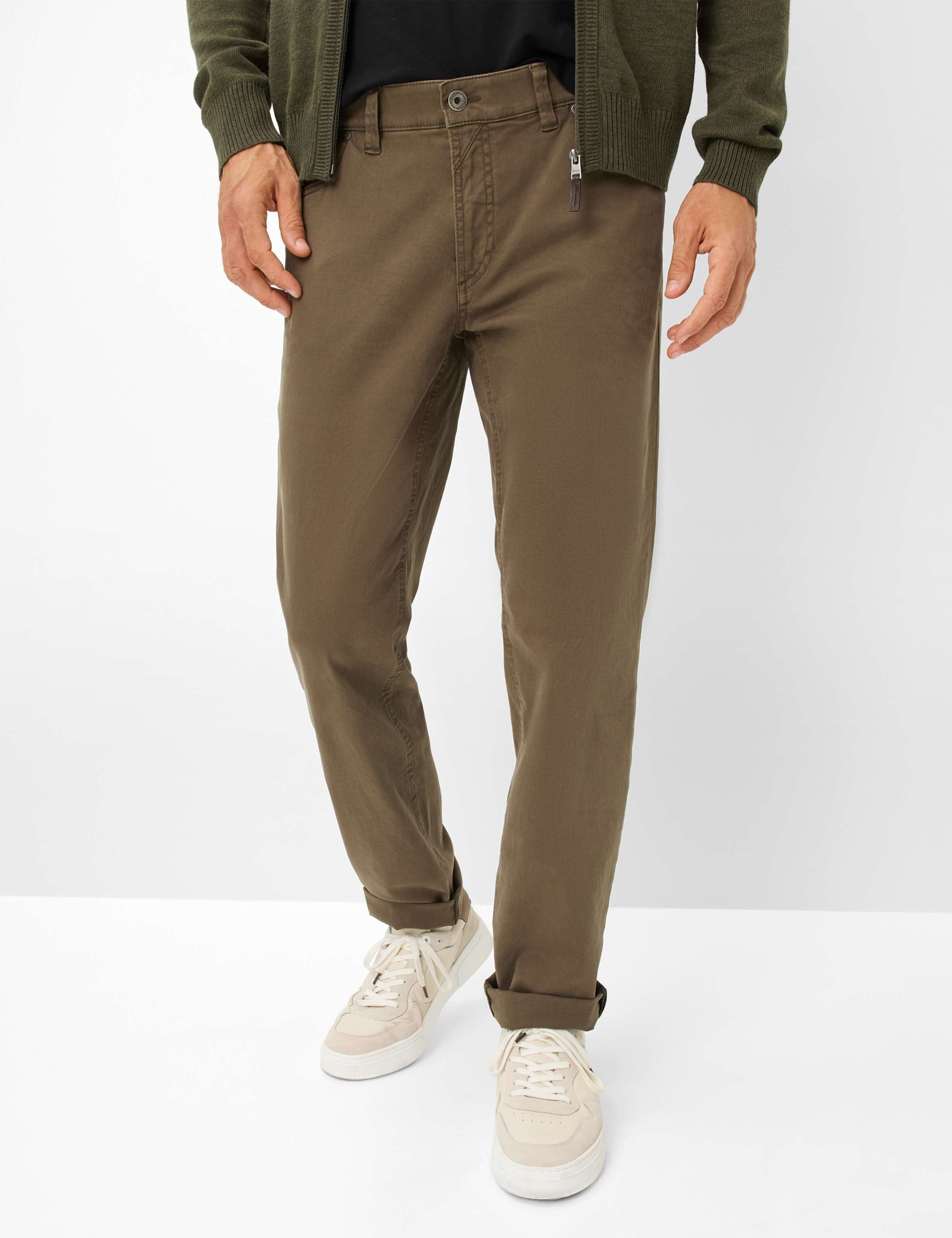 Thumbnail - Eurex by Brax Herren Five-Pocket-Hose Style LUKE OLIVE Grün Oliv, grün - oliv, Gr. 24U
