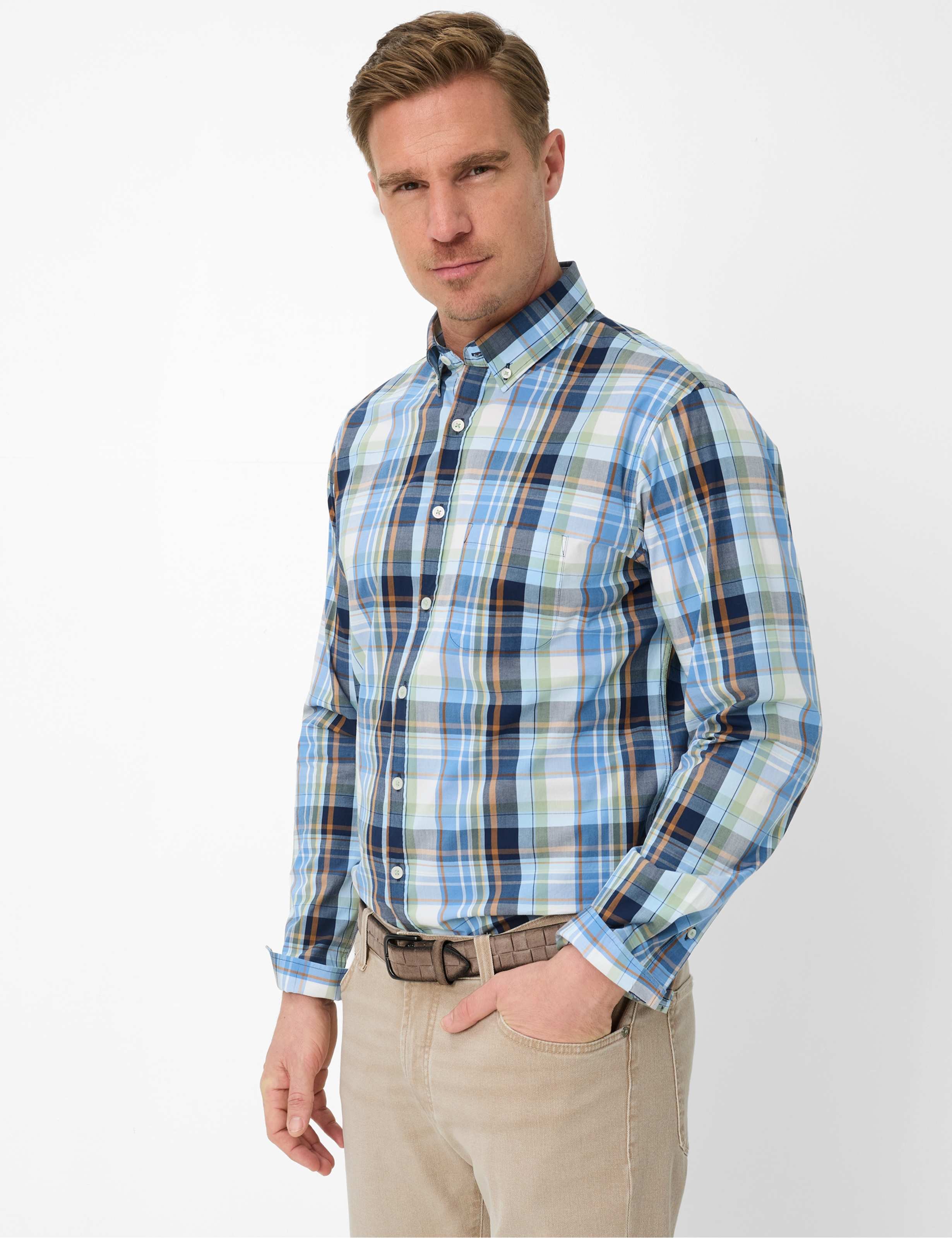 Brax Herren Style DANIEL thyme Grün Khaki, grün - khaki, Gr. XXL