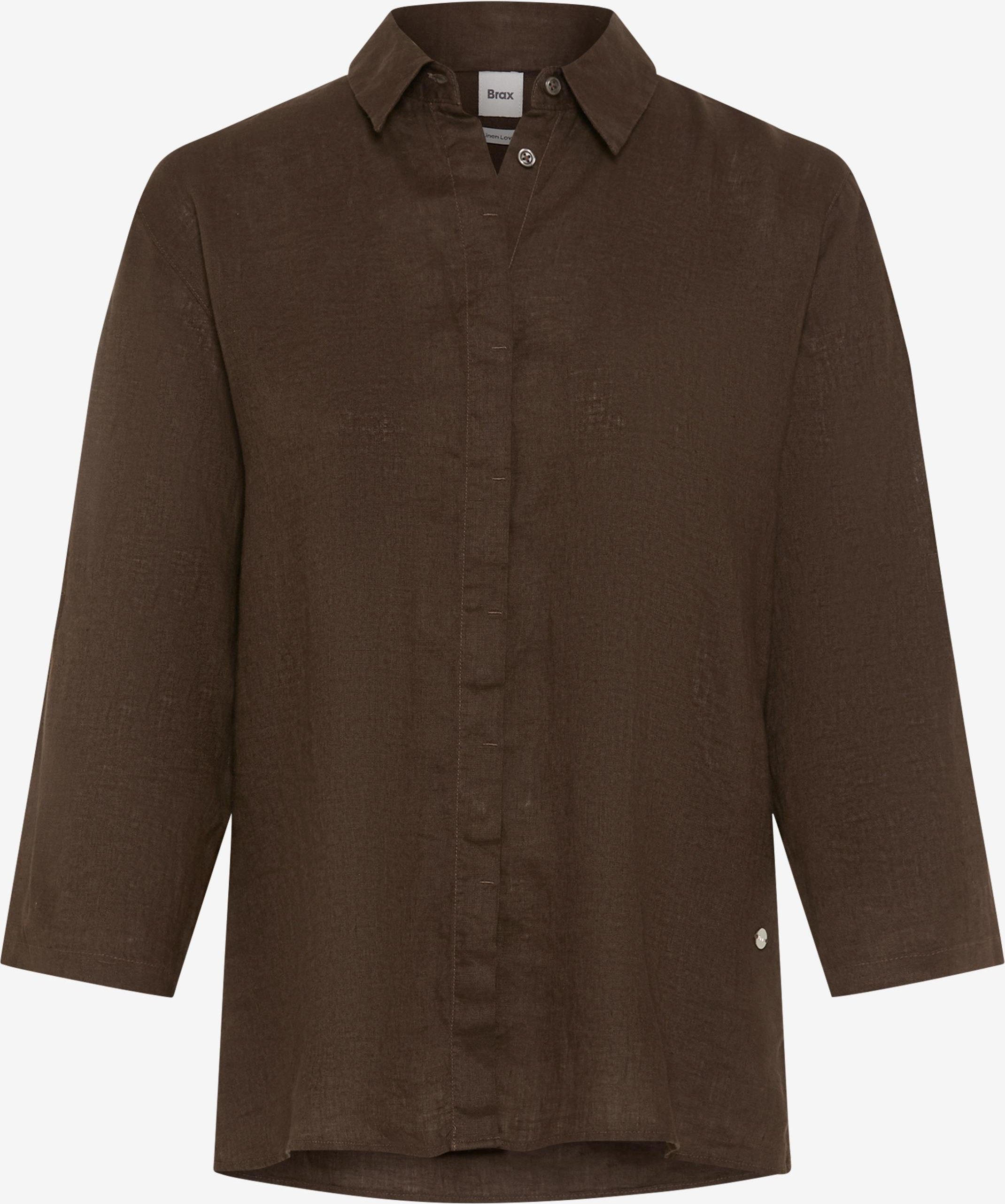 Brax Damen Hemd Style VICKI dark ebony, dunkelbraun, Gr. 36