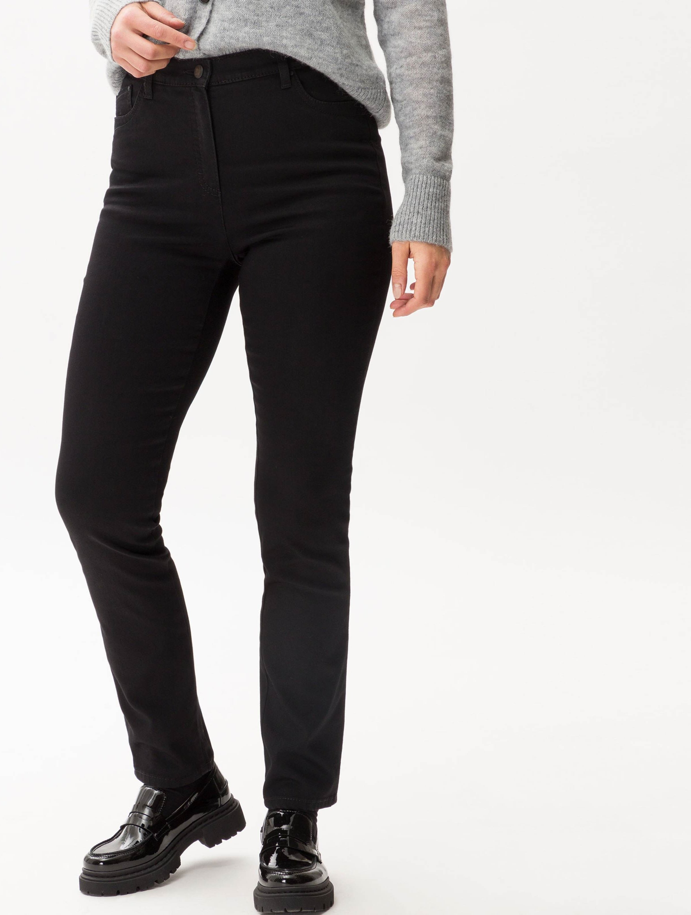 Raphaela by Brax Damen Five-Pocket-Hose Style INA FAY BLACK, schwarz, Gr. 36