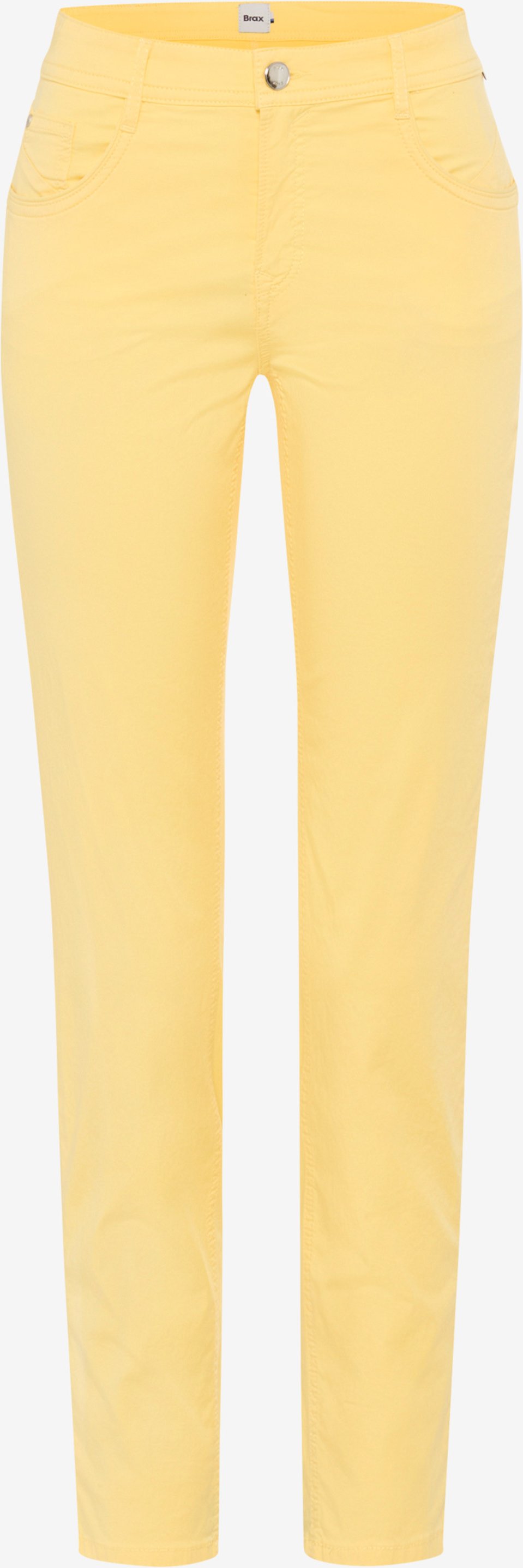 Brax Damen Five-Pocket-Hose Style MARY S BUTTERCUP, hellgelb, Gr. 36