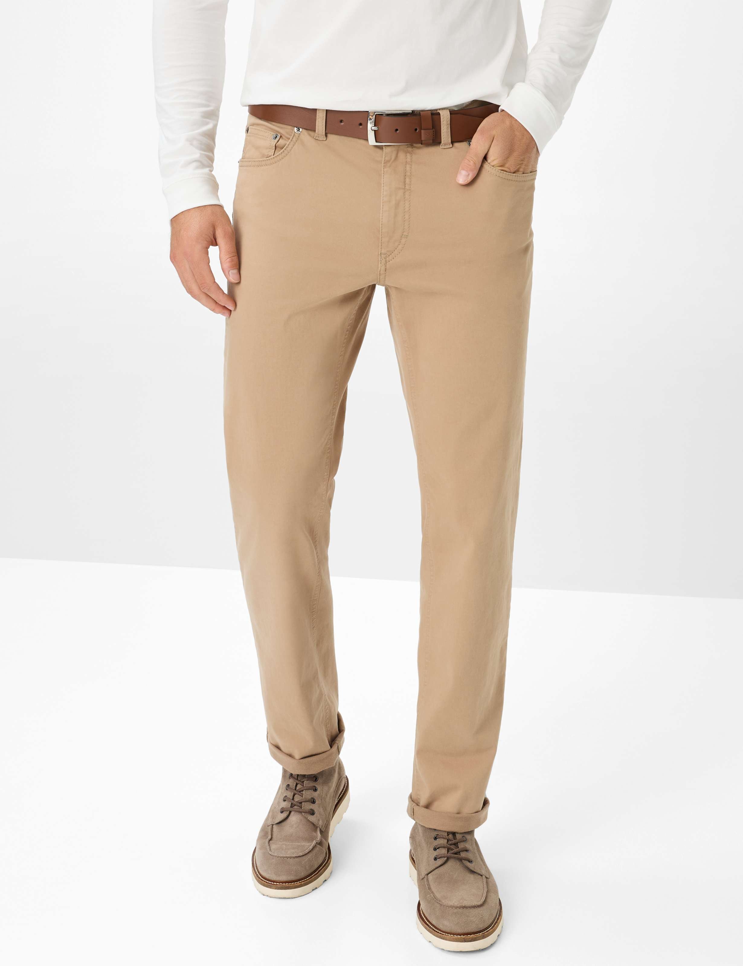Thumbnail - Brax Herren Five-Pocket-Hose Style COOPER CAMEL, hellbraun, Gr. 34/32