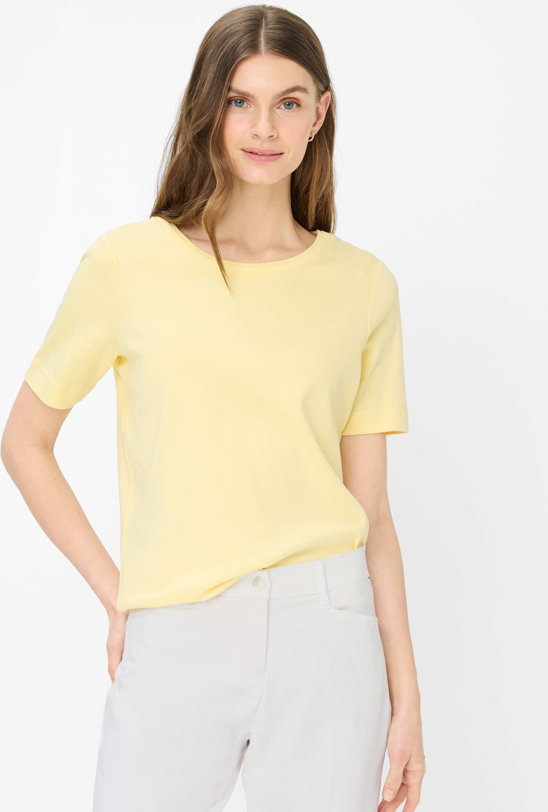 Brax Damen Shirt Style CIRA S limoncello, hellgelb, Gr. 36