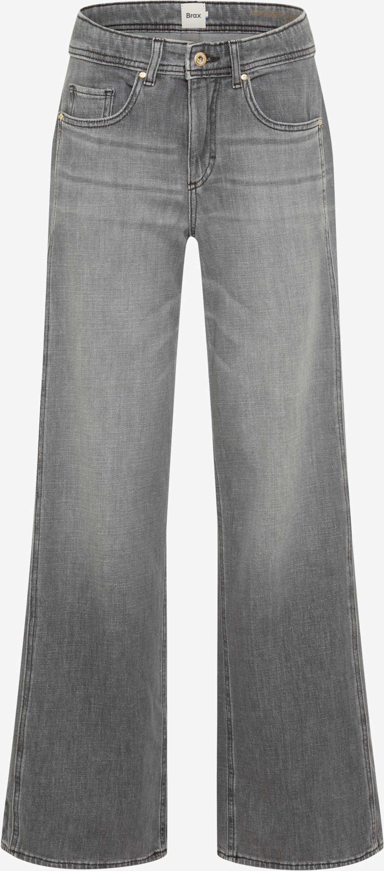 Brax Damen Five-Pocket-Hose Style MORGAN USED LIGHT GREY, denim hellgrau, Gr. 42L