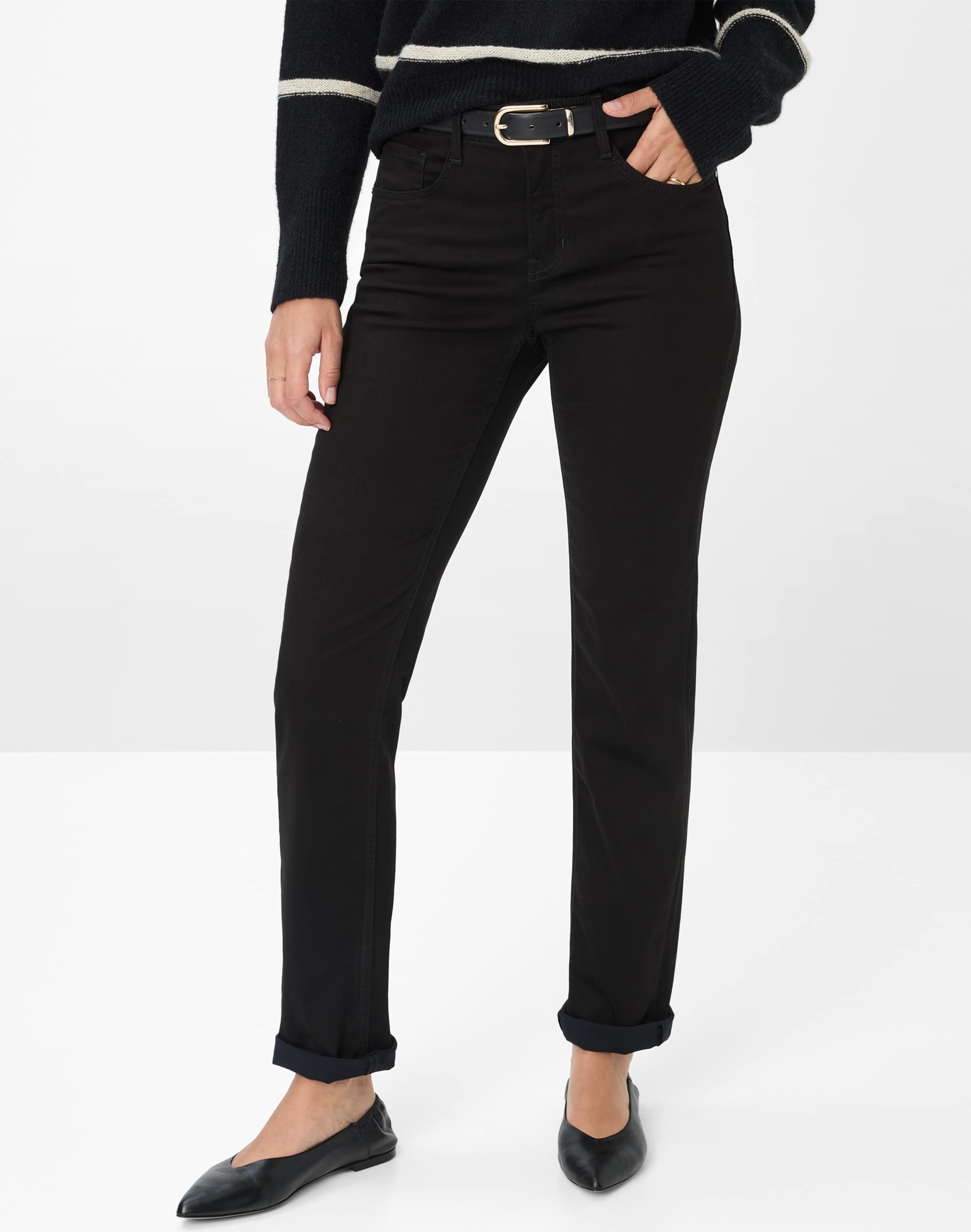 Thumbnail - Brax Damen Five-Pocket-Hose Style MARY BLACK, schwarz, Gr. 38L