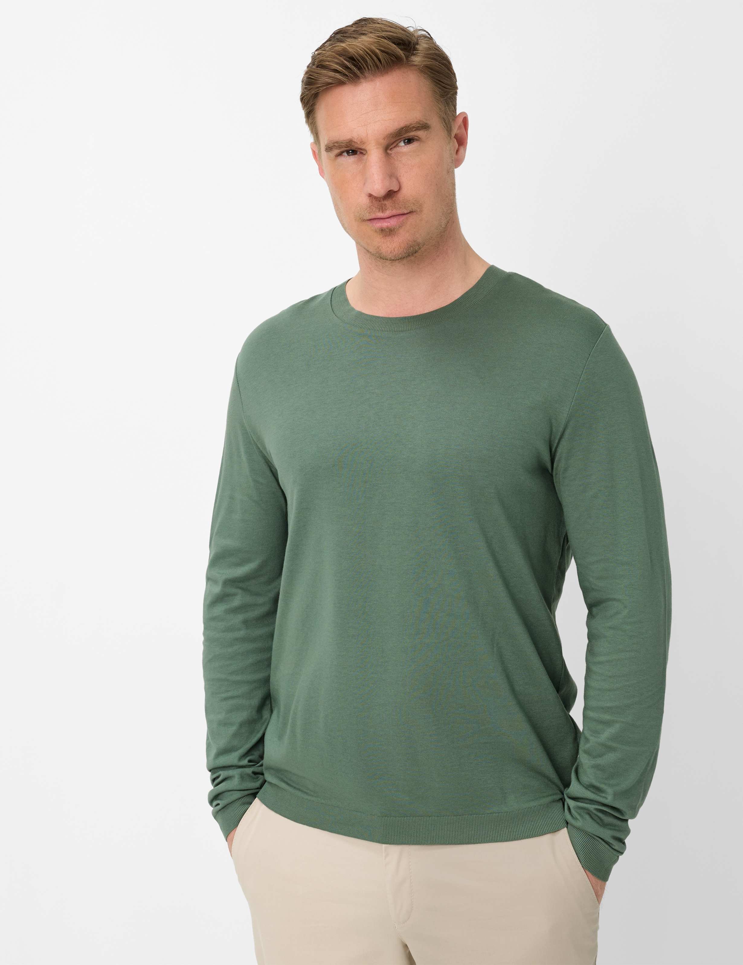 Brax Herren Shirt Style TIMON thyme Grün Khaki, grün - khaki, Gr. XXL