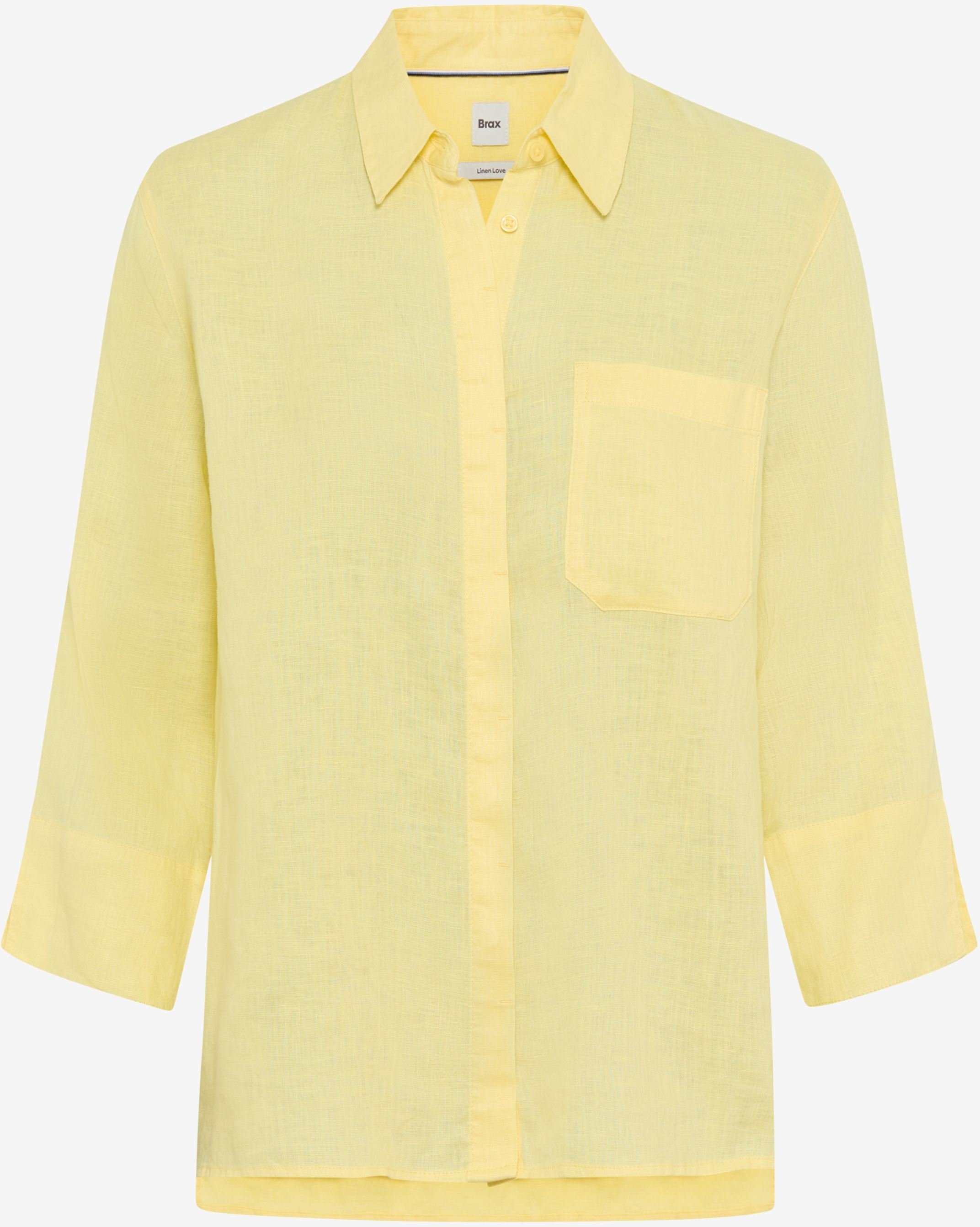 Brax Damen Hemd Style VICKI limoncello, hellgelb, Gr. 42