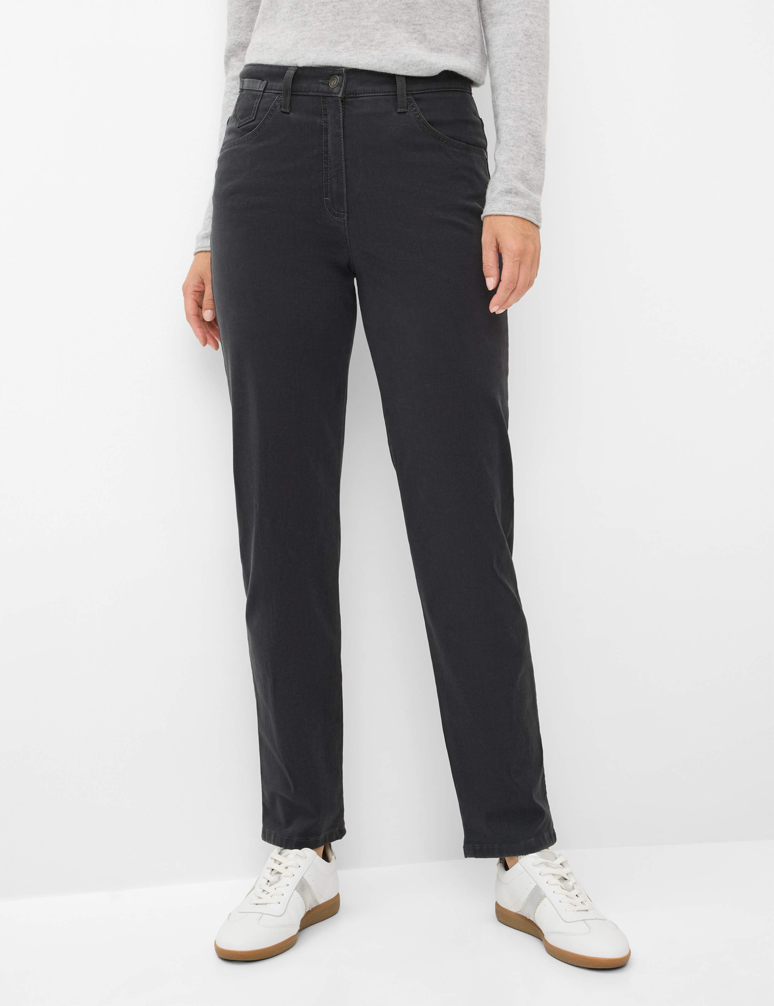 Thumbnail - Raphaela by Brax Damen Five-Pocket-Hose Style CORRY ANTHRA Dunkelgrau Anthrazit, dunkelgrau - anthrazit, Gr. 38
