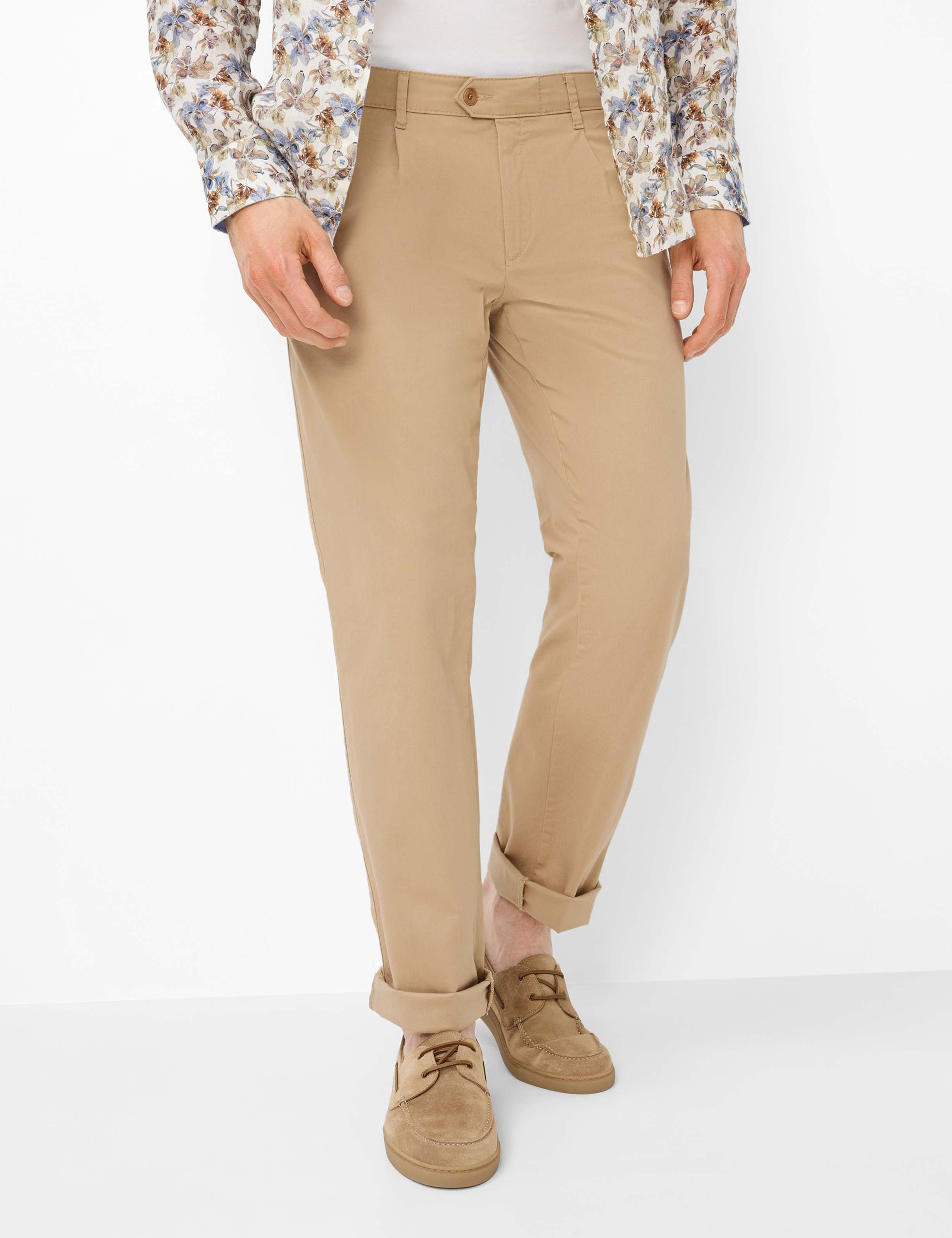 Thumbnail - Eurex by Brax Herren Bundfaltenhose Style LUIS BEIGE, Beige, Gr. 60