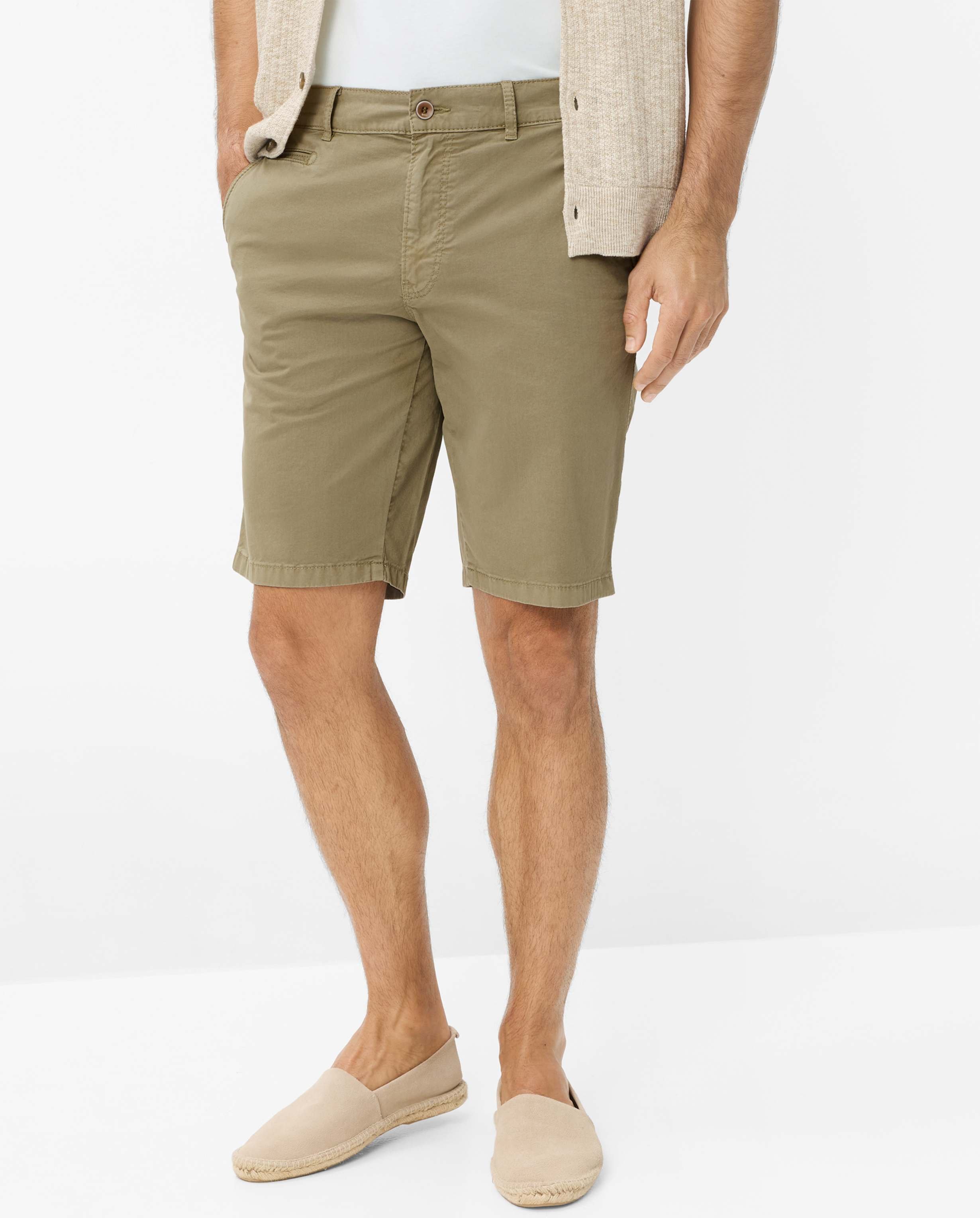 Brax Herren Bermuda Style BARI JUNGLE Grün Khaki, grün - khaki, Gr. 34
