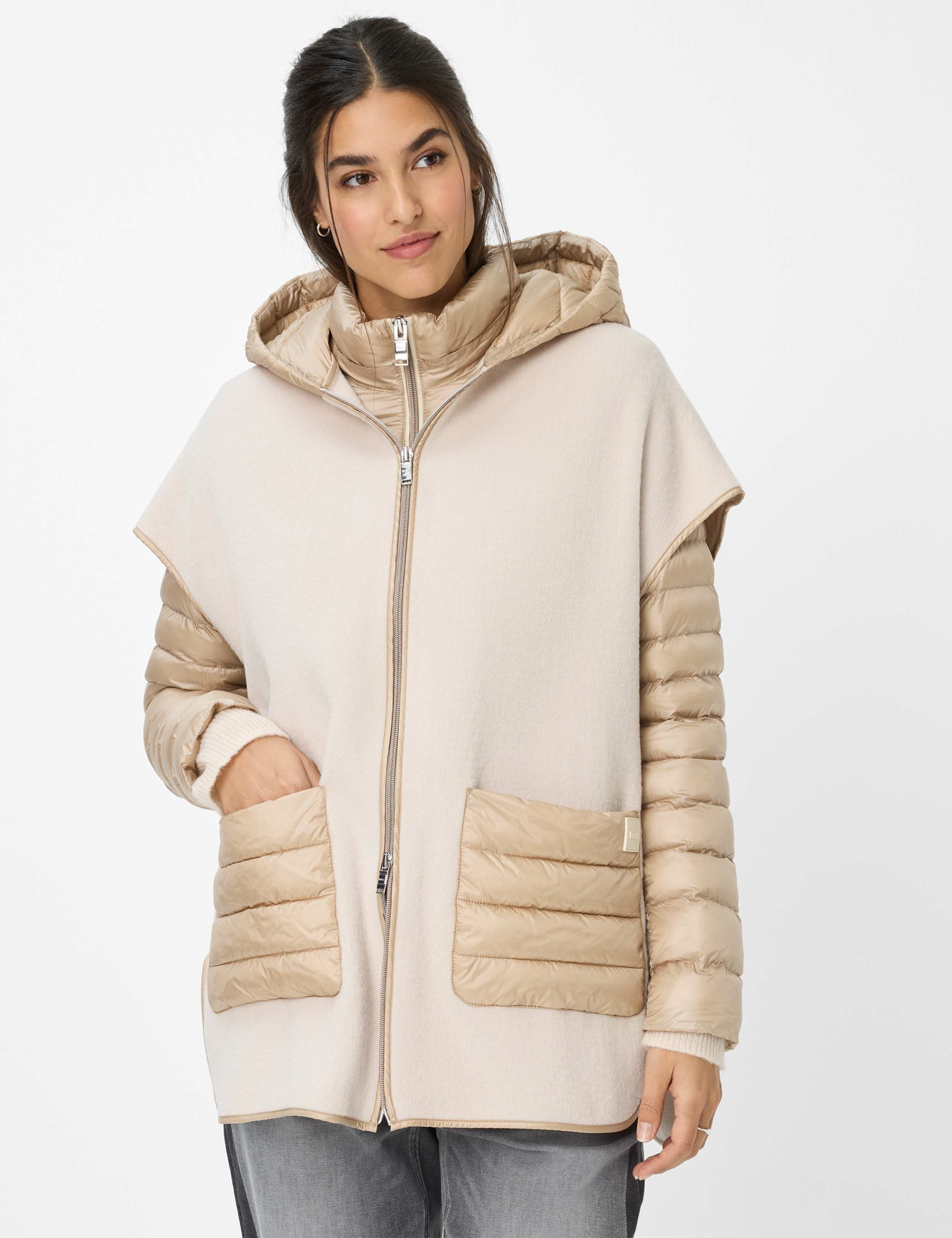 Thumbnail - Brax Damen Weste Style KYOTO canvas, Beige, Gr. 42