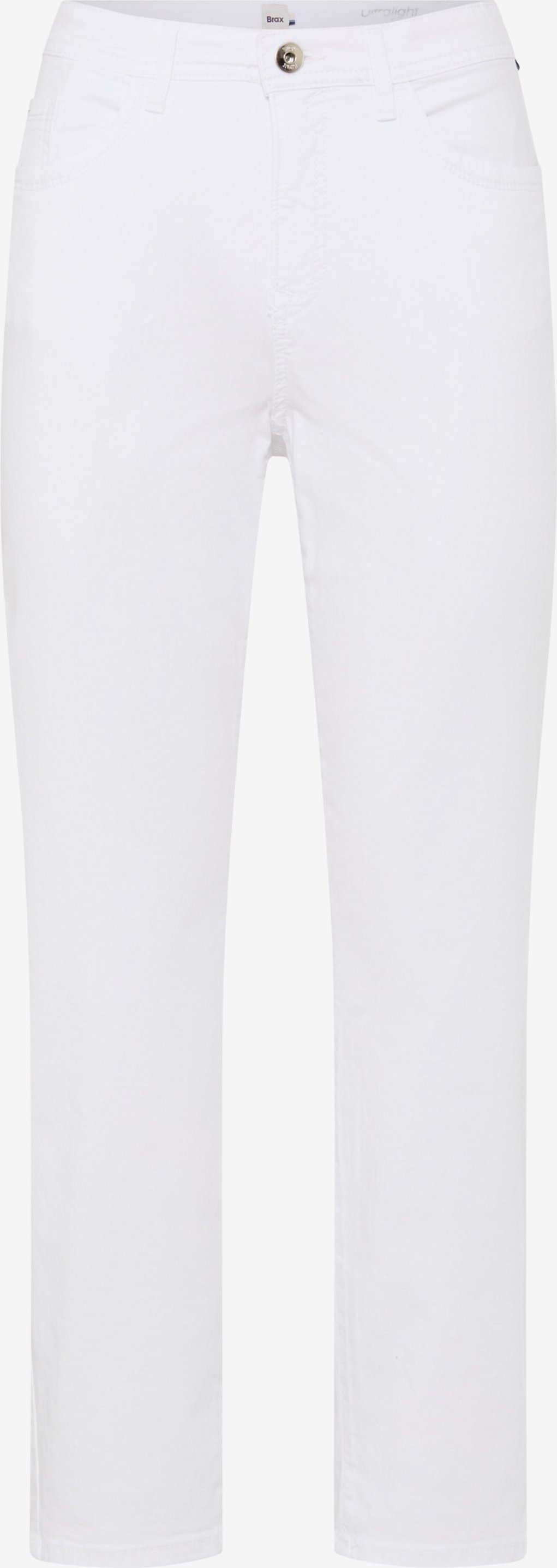 Brax Damen Five-Pocket-Hose Style CAROLA S WHITE, denim weiß, Gr. 46