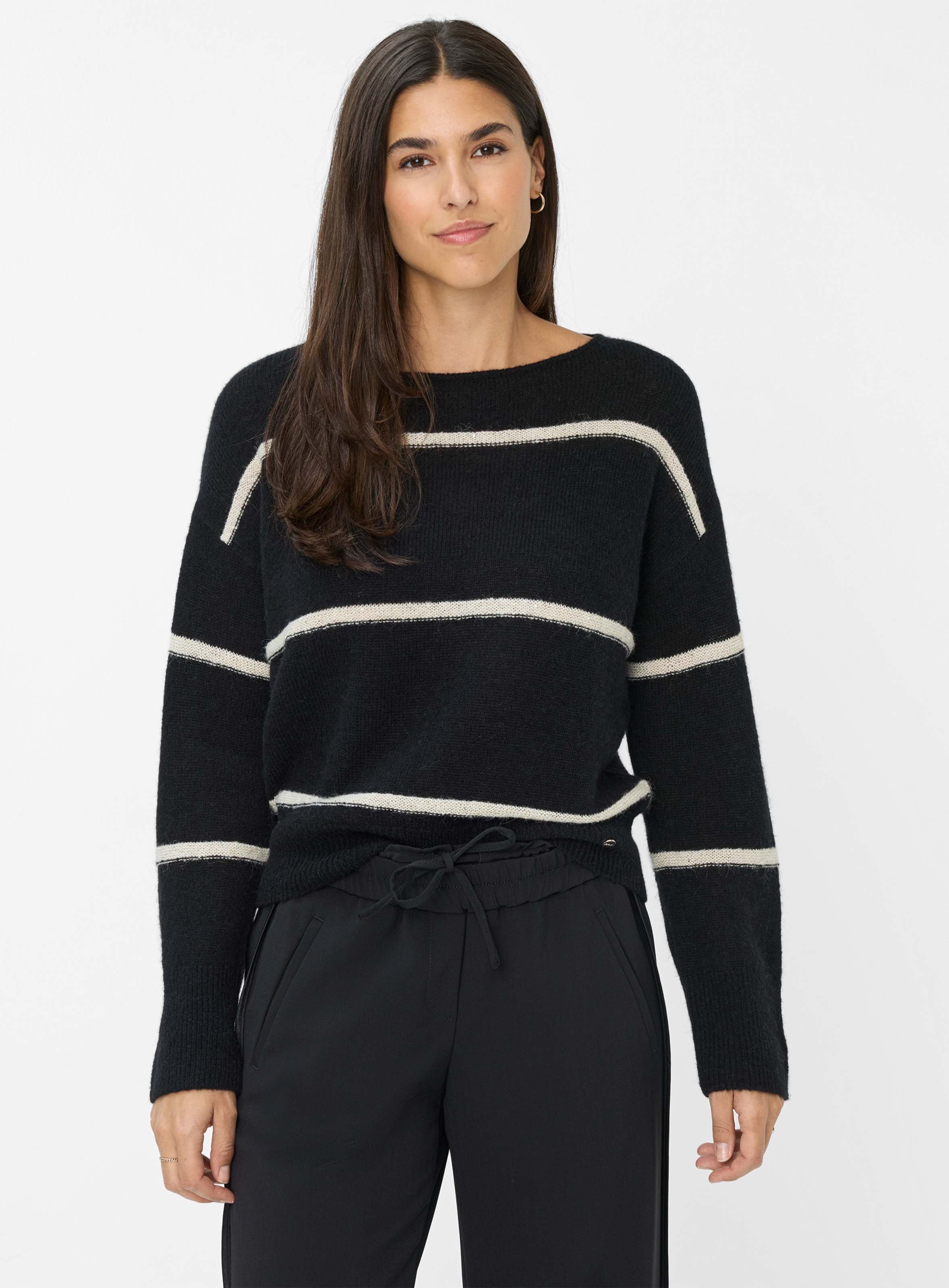 Thumbnail - Brax Damen Strickpullover Style LISA black, schwarz, Gr. 42