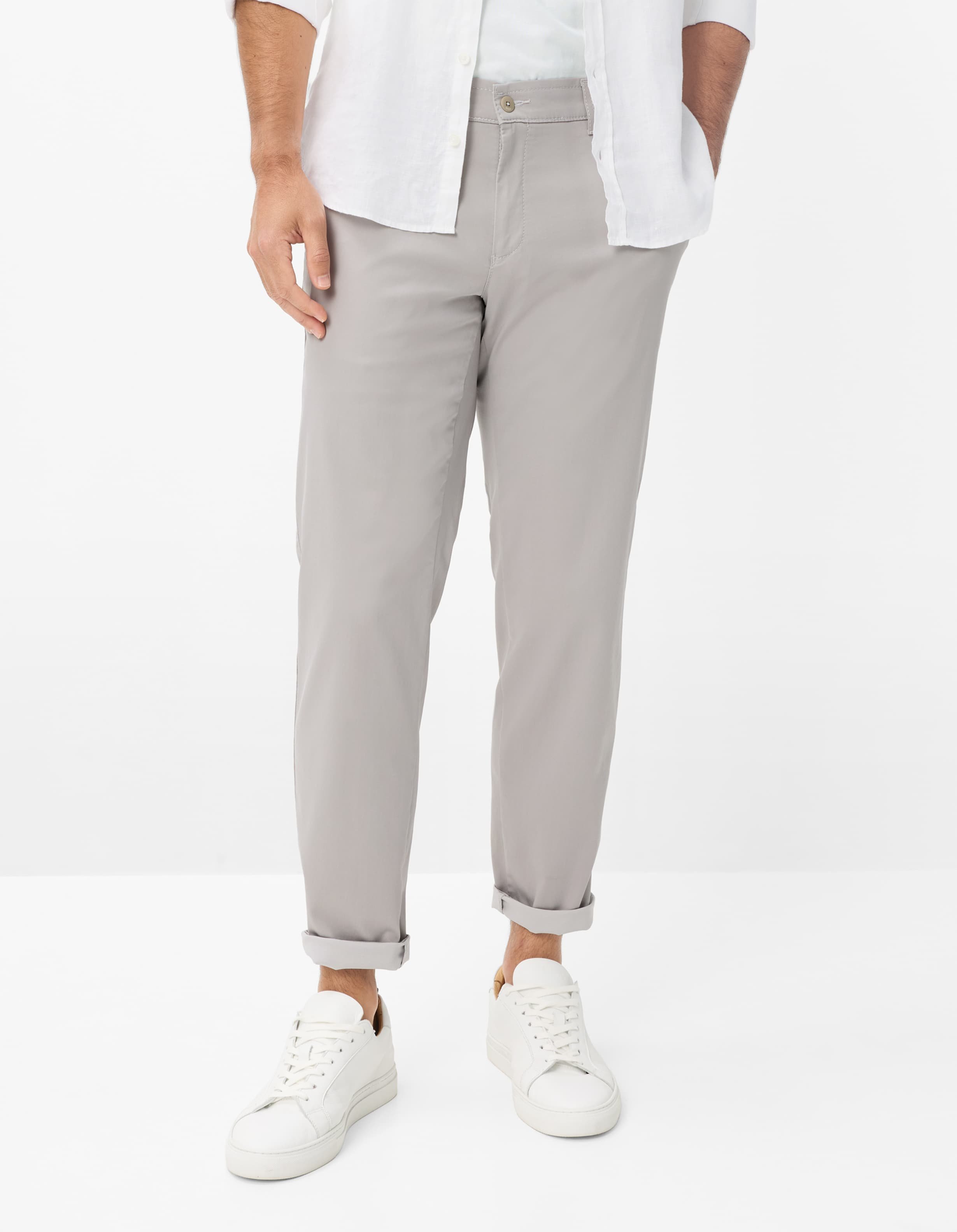 Brax Herren Chino Style PHIL SILVER, hellgrau, Gr. 40/36