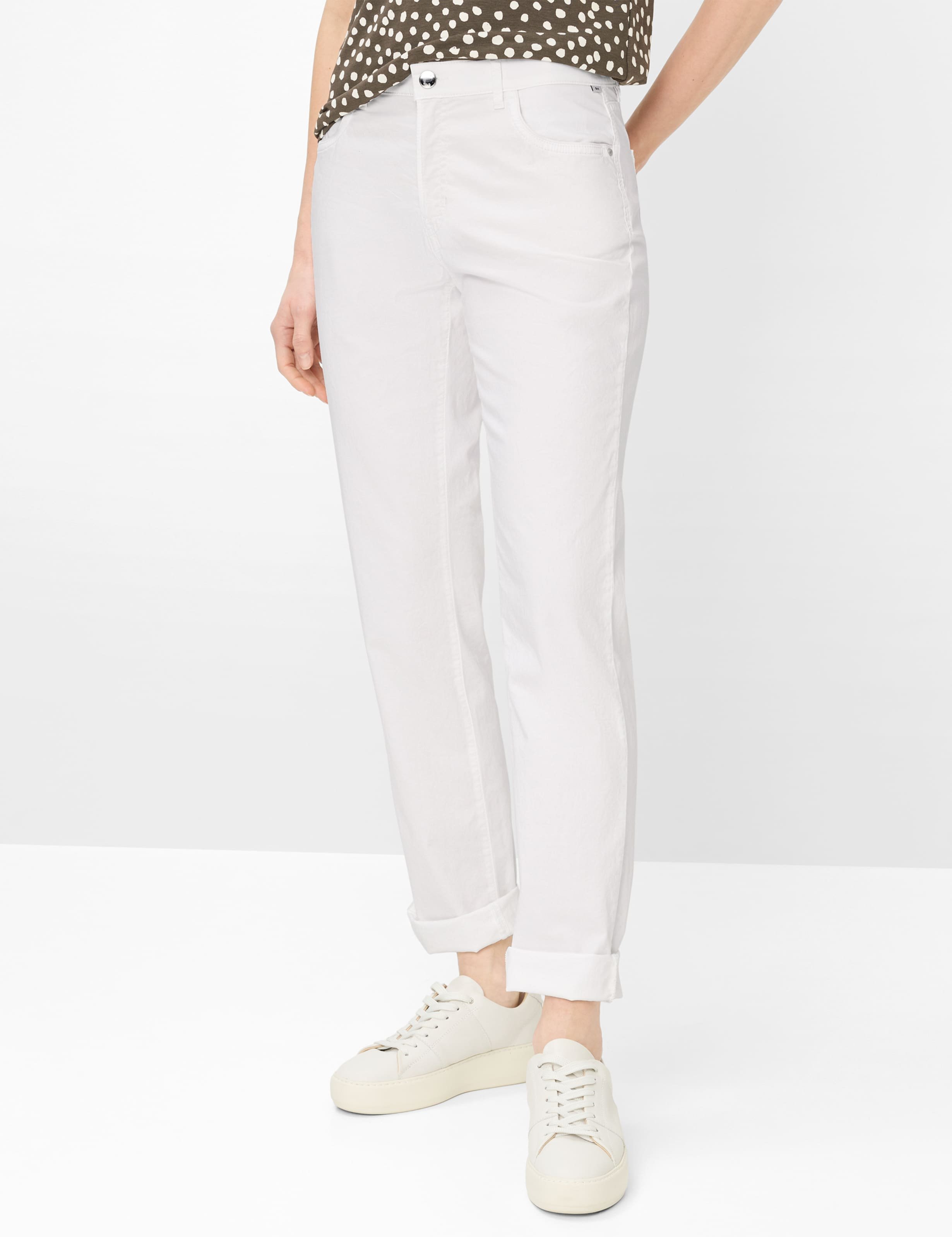 Brax Damen Five-Pocket-Hose Style MARY WHITE, weiß, Gr. 40