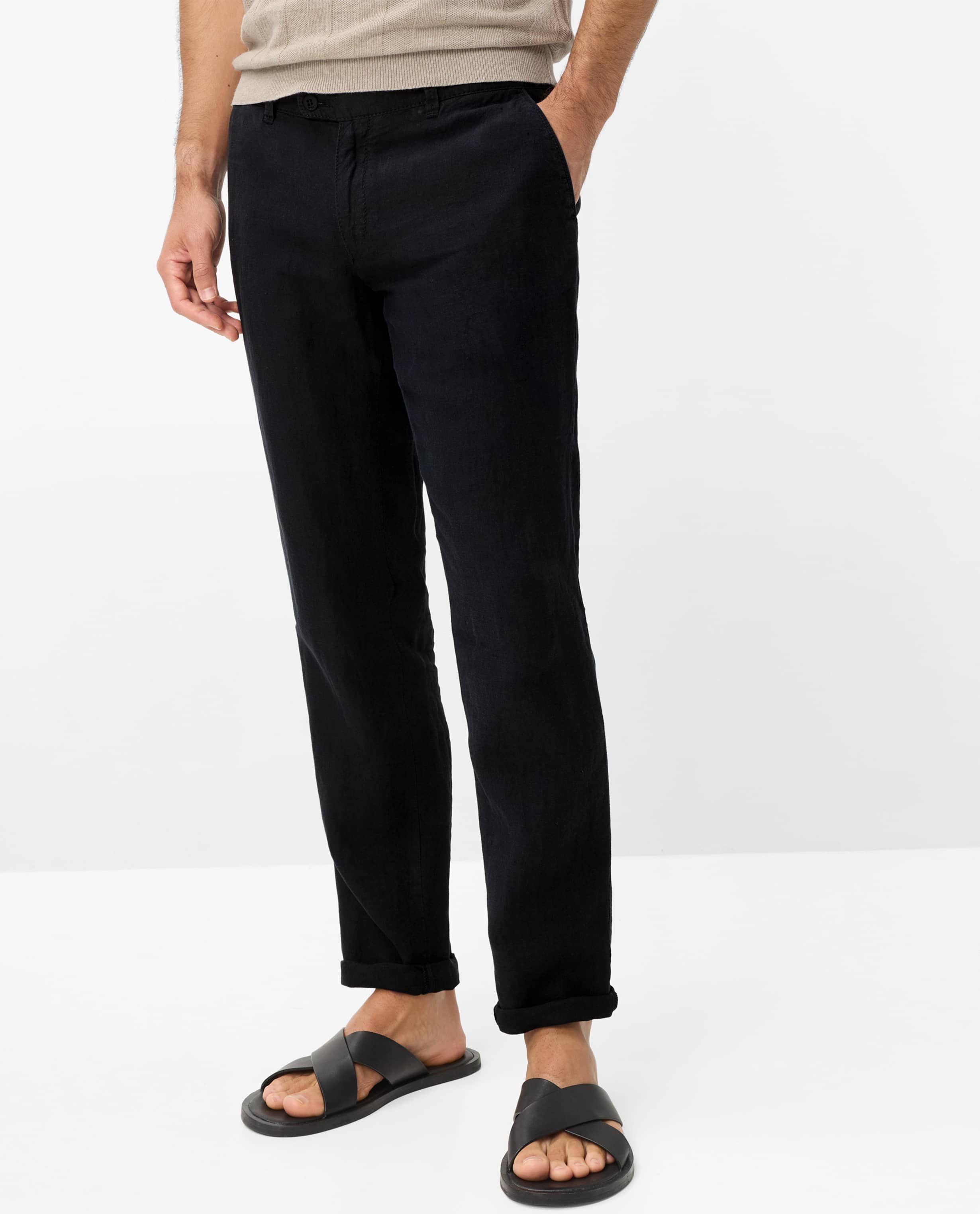 Brax Herren Chino Style FABIO BLACK, schwarz, Gr. 32/32