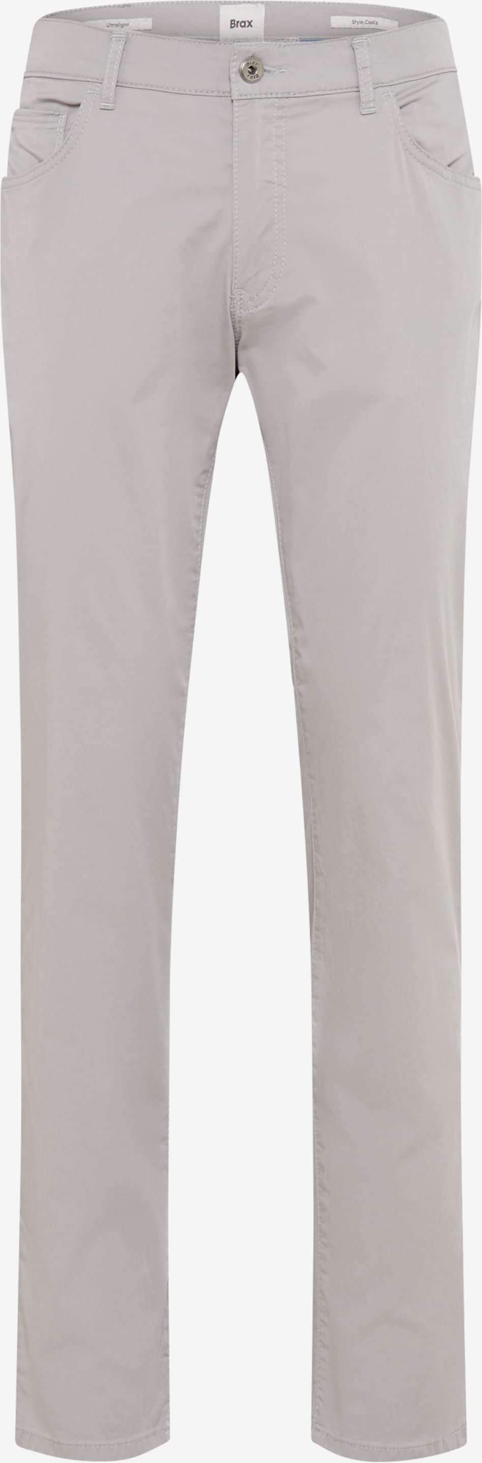 Brax Herren Five-Pocket-Hose Style CADIZ PLATIN, hellgrau, Gr. 33/34