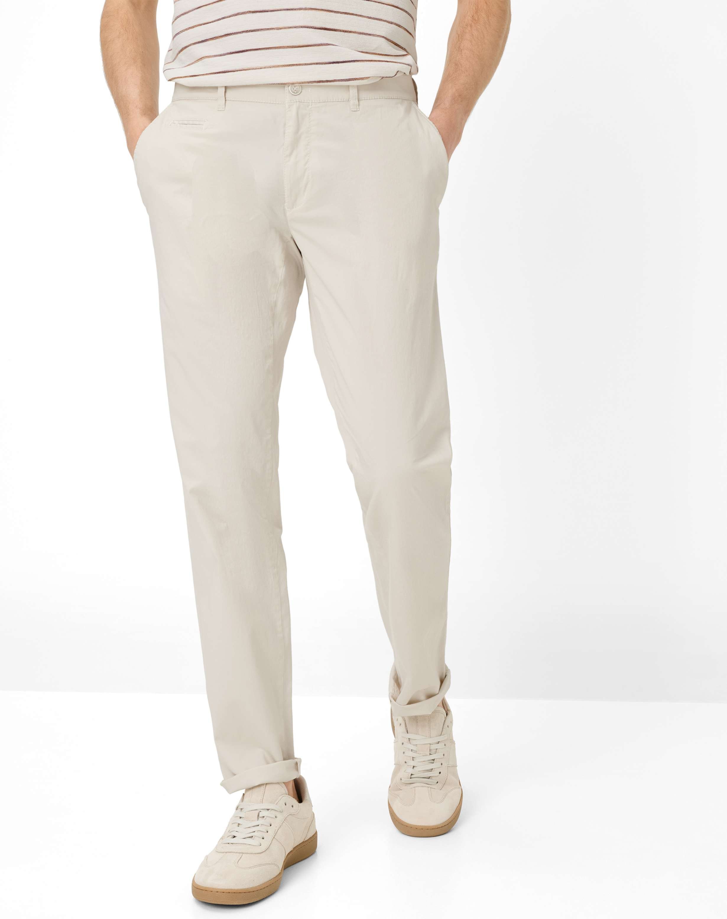 Brax Herren Chino Style FABIO SAND, hellbeige, Gr. 42/34