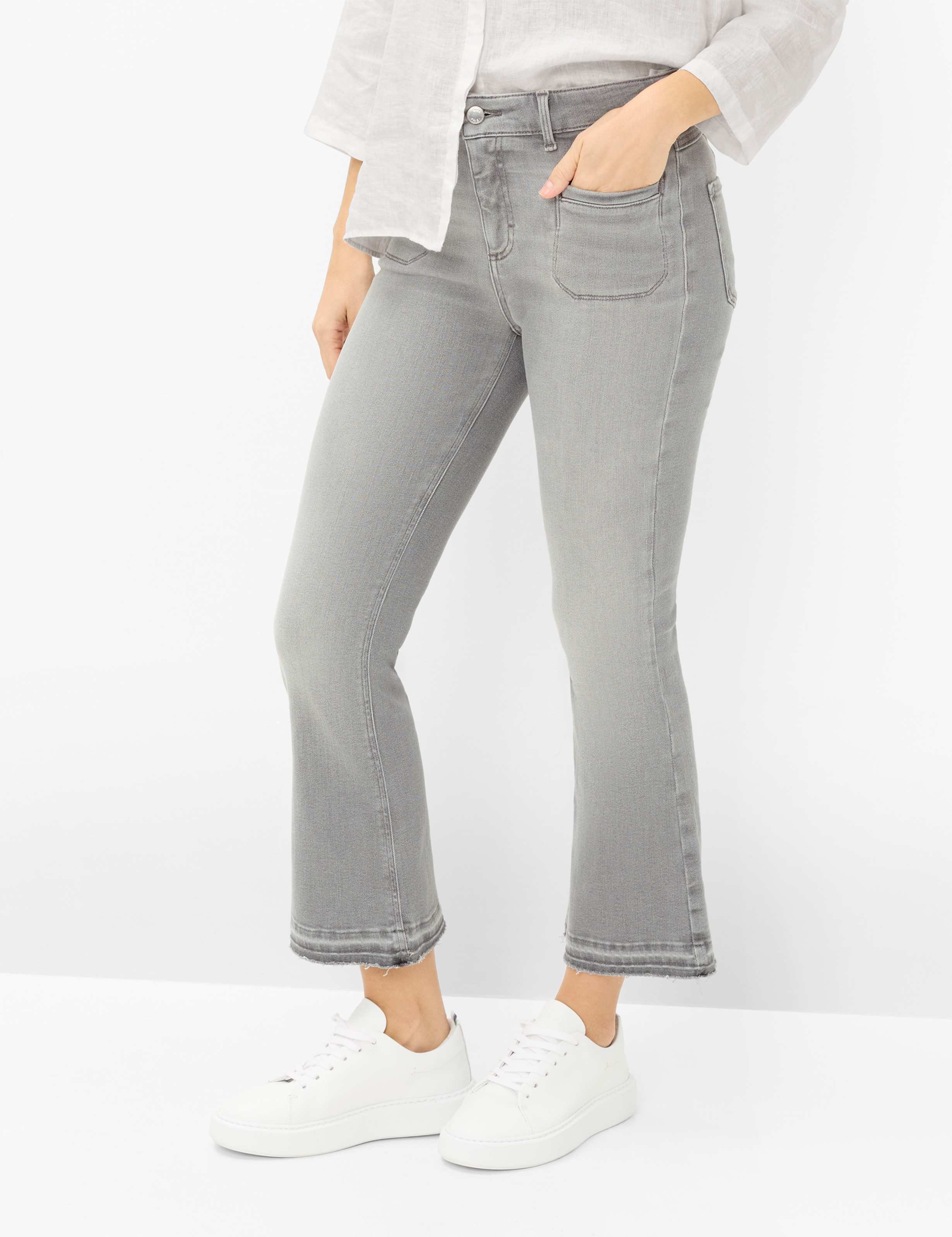 Brax Damen Boot Style ANA S BOOT USED LIGHT GREY, denim hellgrau, Gr. 38K