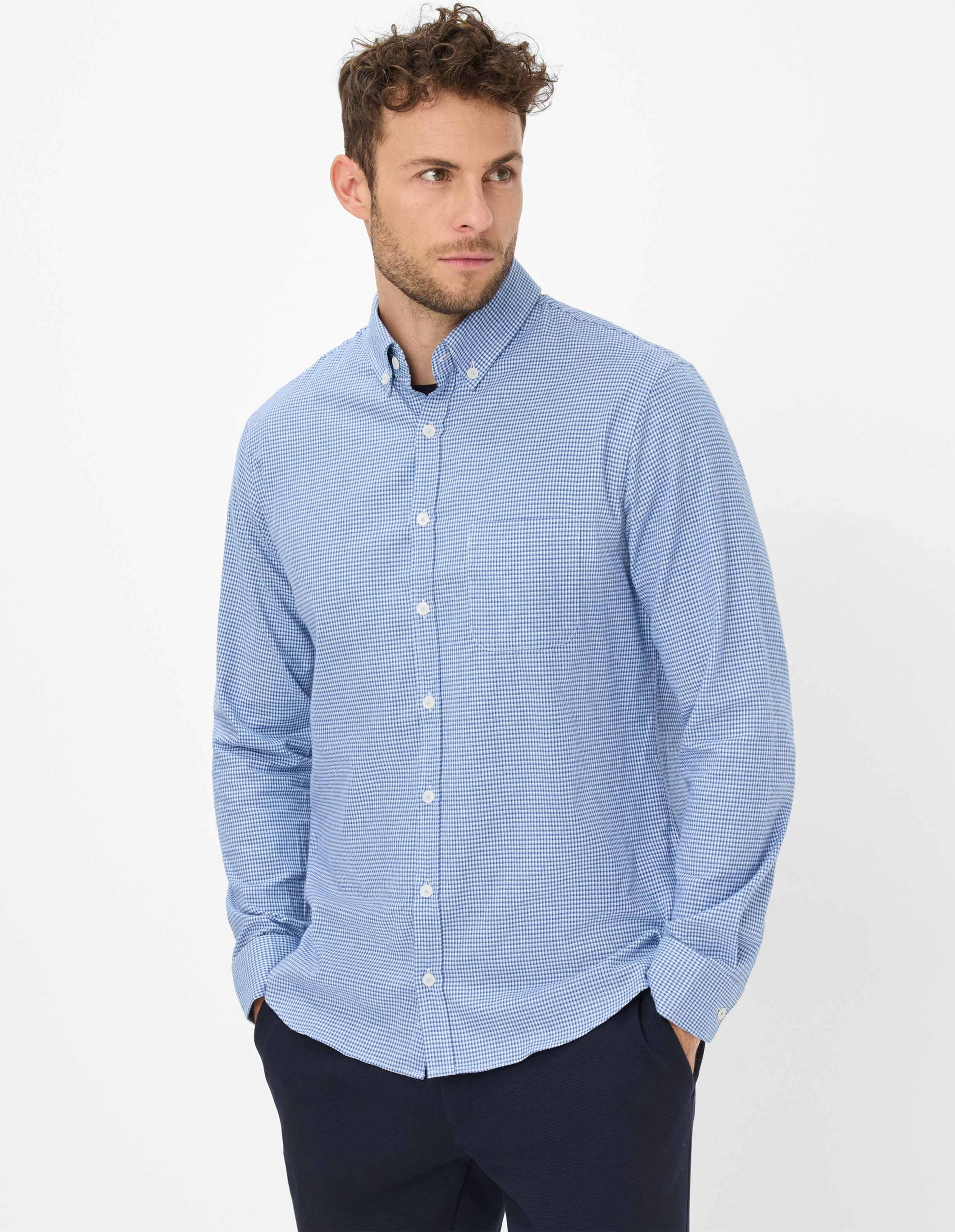 Brax Herren Hemd Style DANIEL baltic, Blau, Gr. XXXL