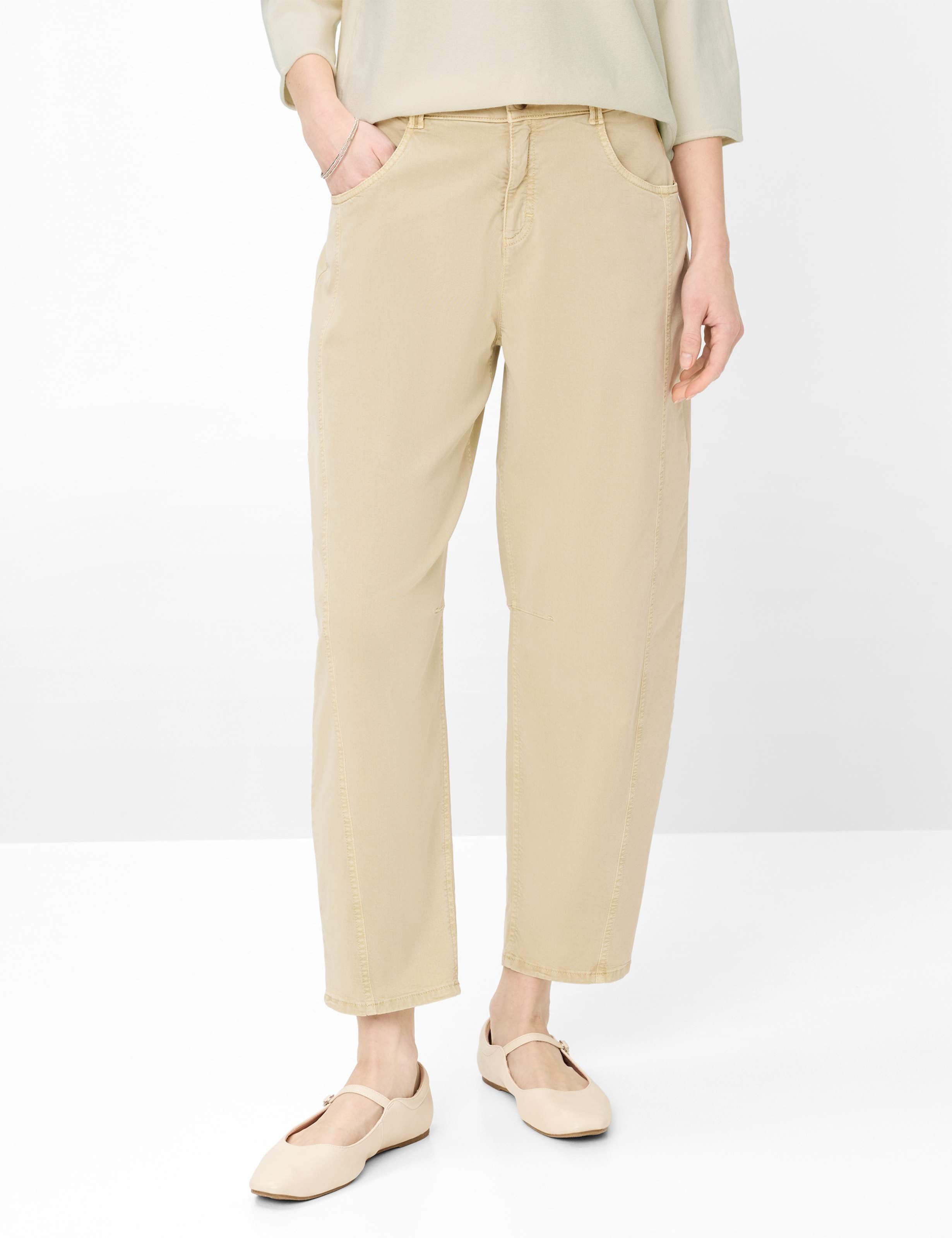 Brax Damen Hose Style MEGAN S SANDSHELL, Beige, Gr. 40K