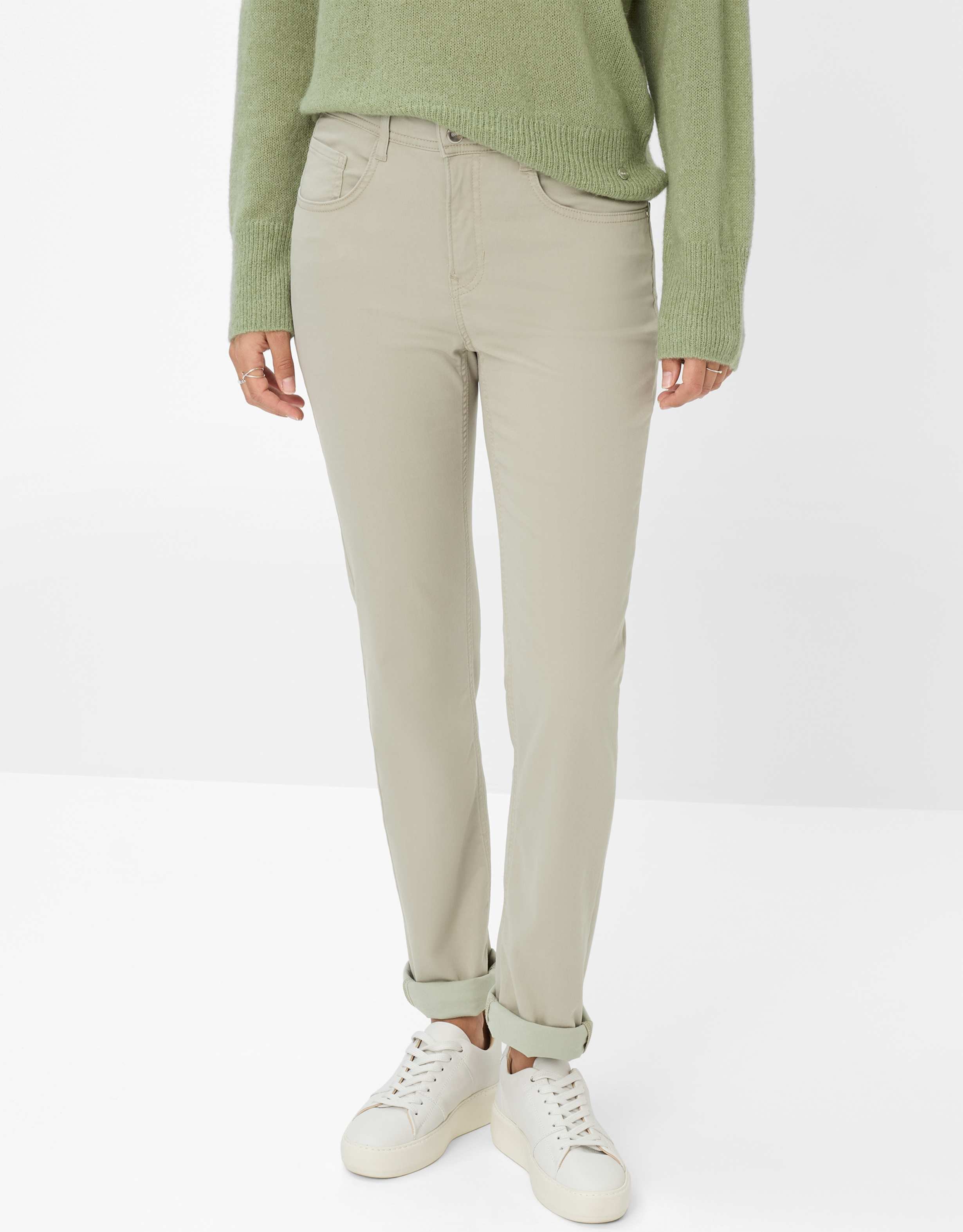 Thumbnail - Brax Damen Five-Pocket-Hose Style CAROLA, hellgrün, Gr. 38