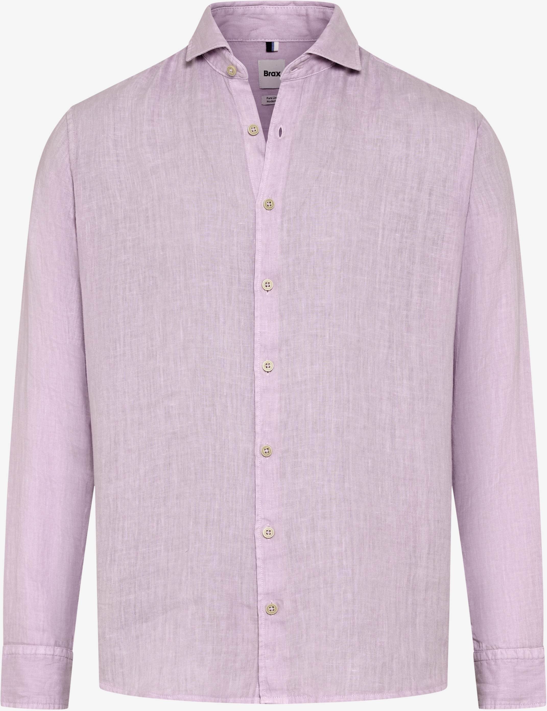 Brax Herren Hemd Style HAROLD violet, helles lila, Gr. XS