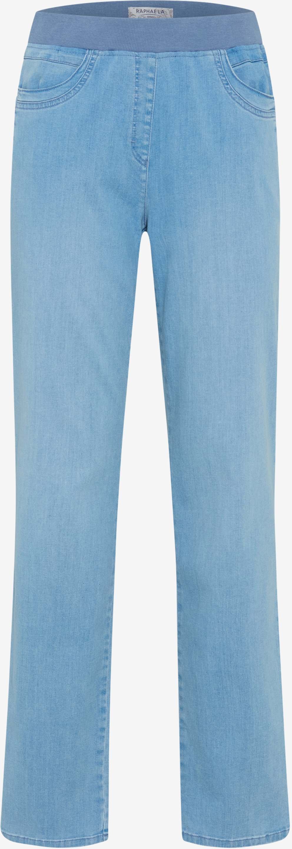 Raphaela by Brax Damen Five-Pocket-Hose Style CARINA FUN BLEACHED LIGHT BLUE SLIGHTUSED, denim hellblau, Gr. 46